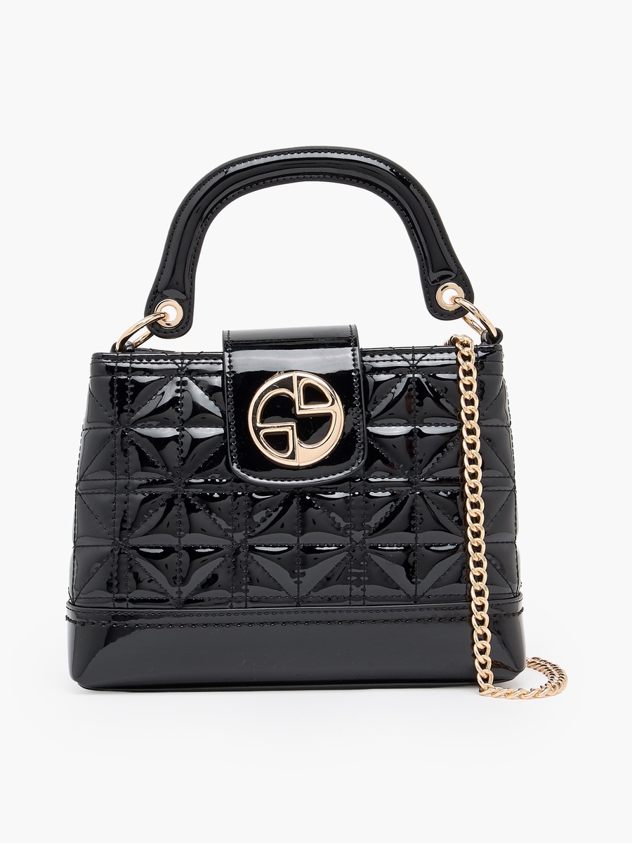 Quilted Crossbody Bag with Chain Strap
