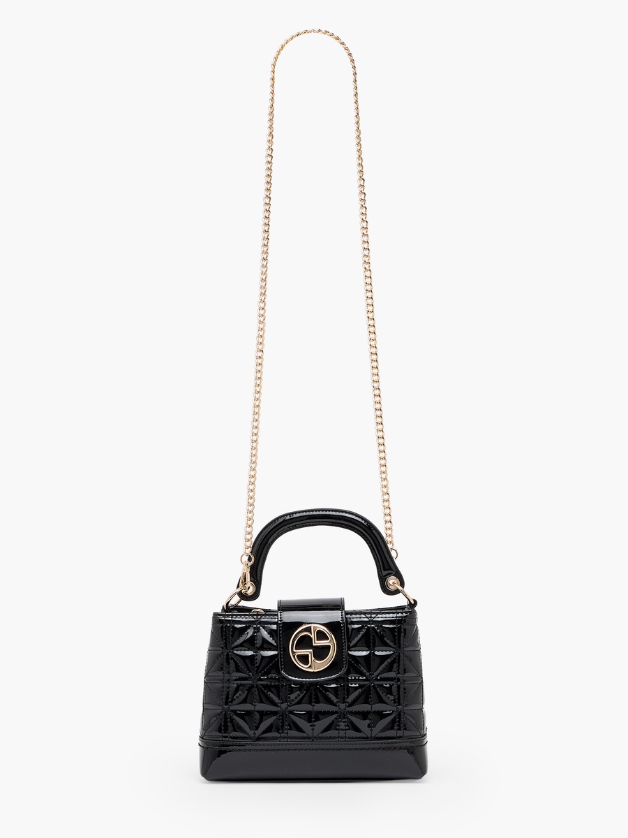 Quilted Crossbody Bag with Chain Strap