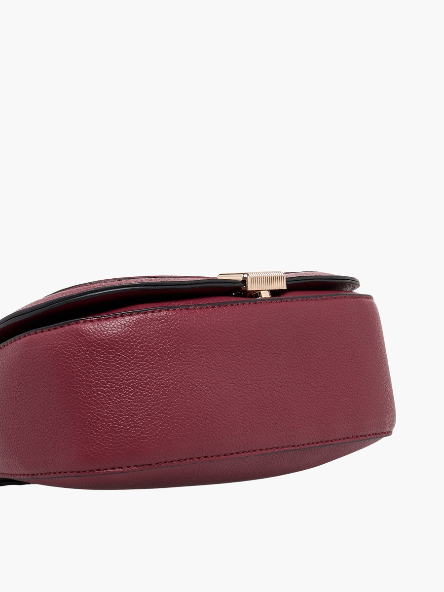 Textured Crossbody Bag with Adjustable Strap