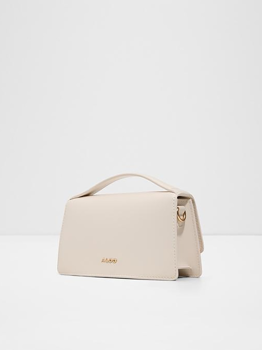 Azraelle Floral Applique Top Handle Crossbody Bag with Flap Closure and Chain Strap