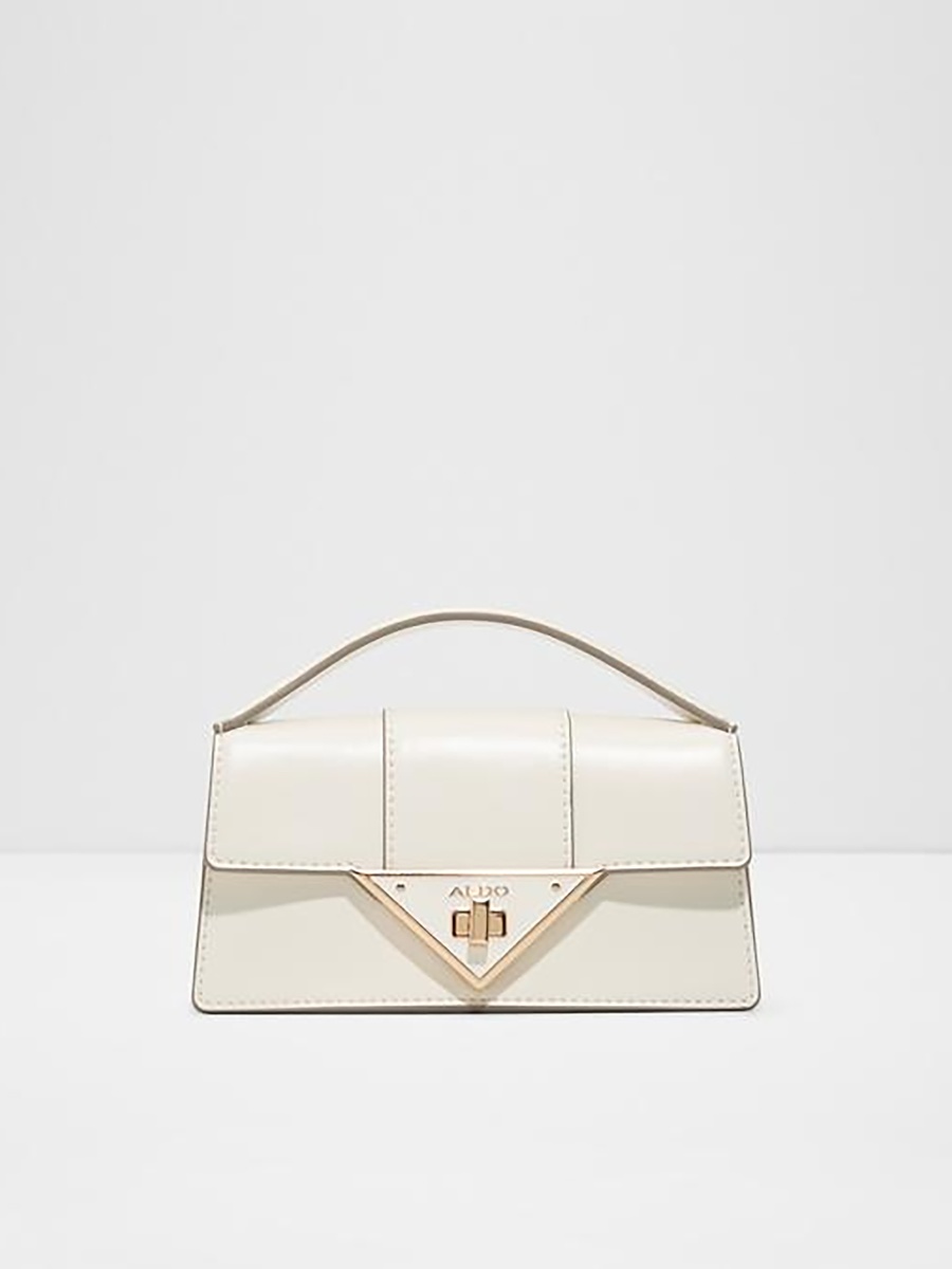 Amileamini Plain Top Handle Crossbody Bag with Twist Lock Closure and Chain Strap