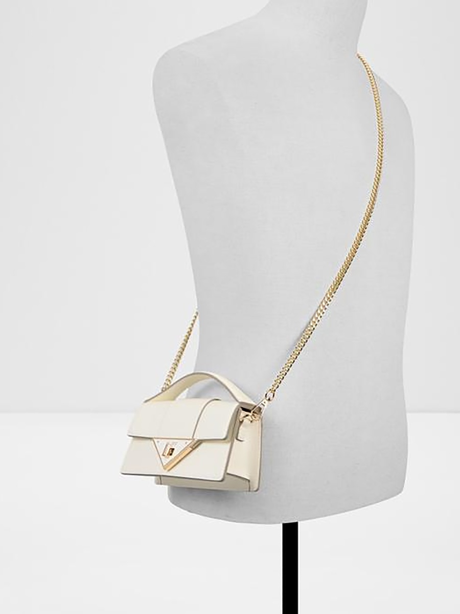 Amileamini Plain Top Handle Crossbody Bag with Twist Lock Closure and Chain Strap
