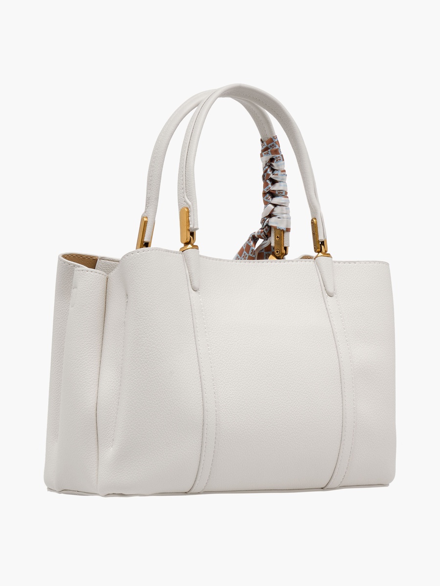 Scarf Detail Tote Bag with Double Handle
