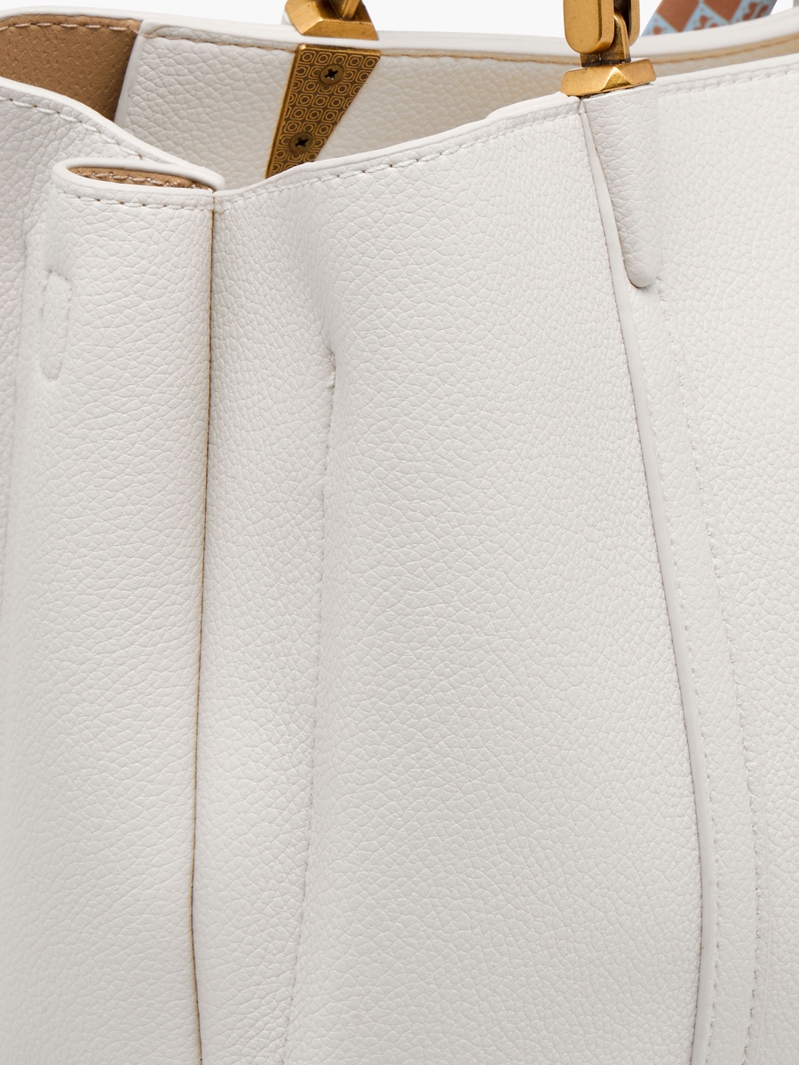 Scarf Detail Tote Bag with Double Handle