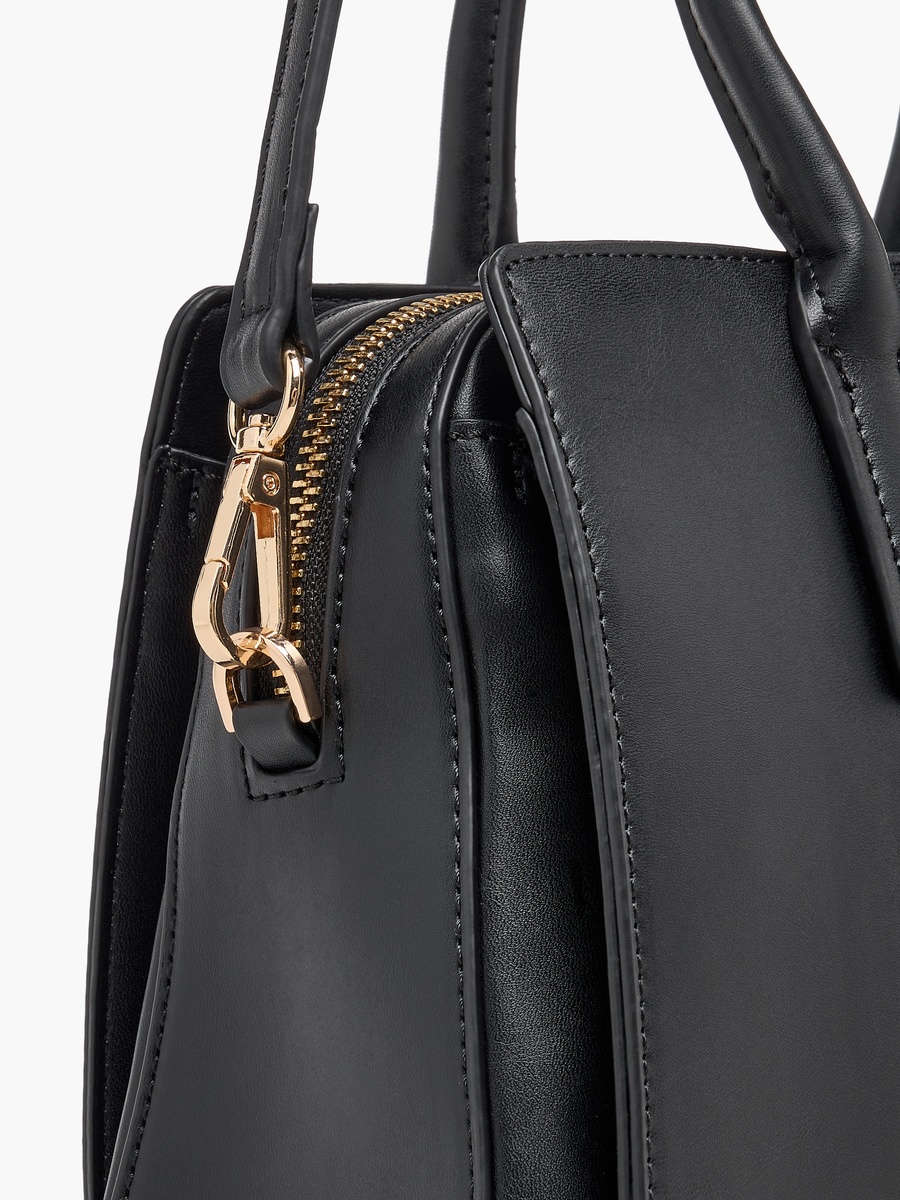Monogram Print Tote bag with Detachable Strap