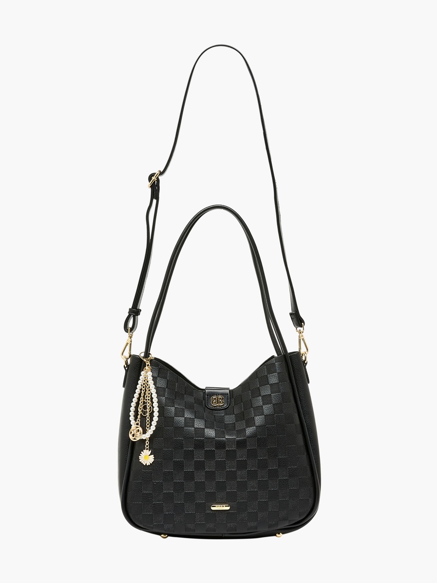 Checkered Tote Bag Set