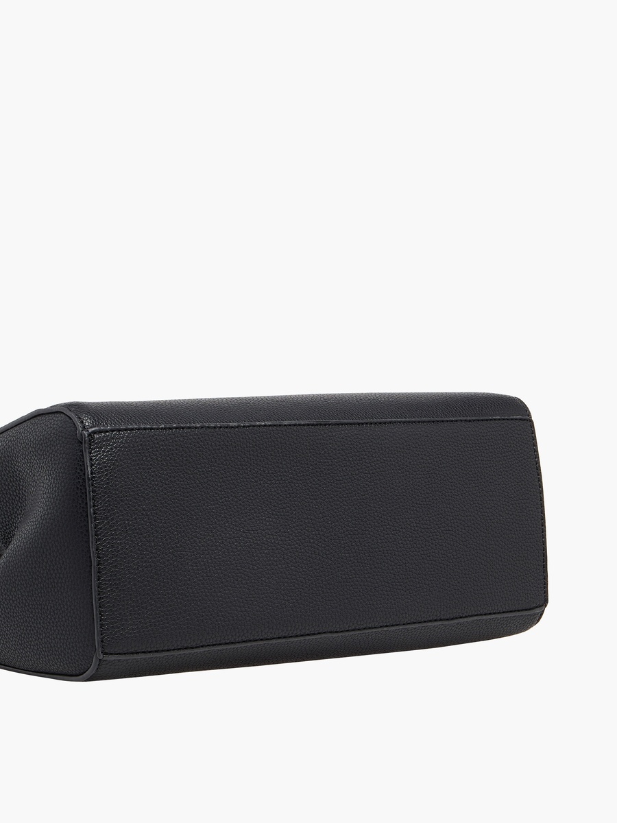 Textured Tote Bag with Crossbody Bag and Pouch
