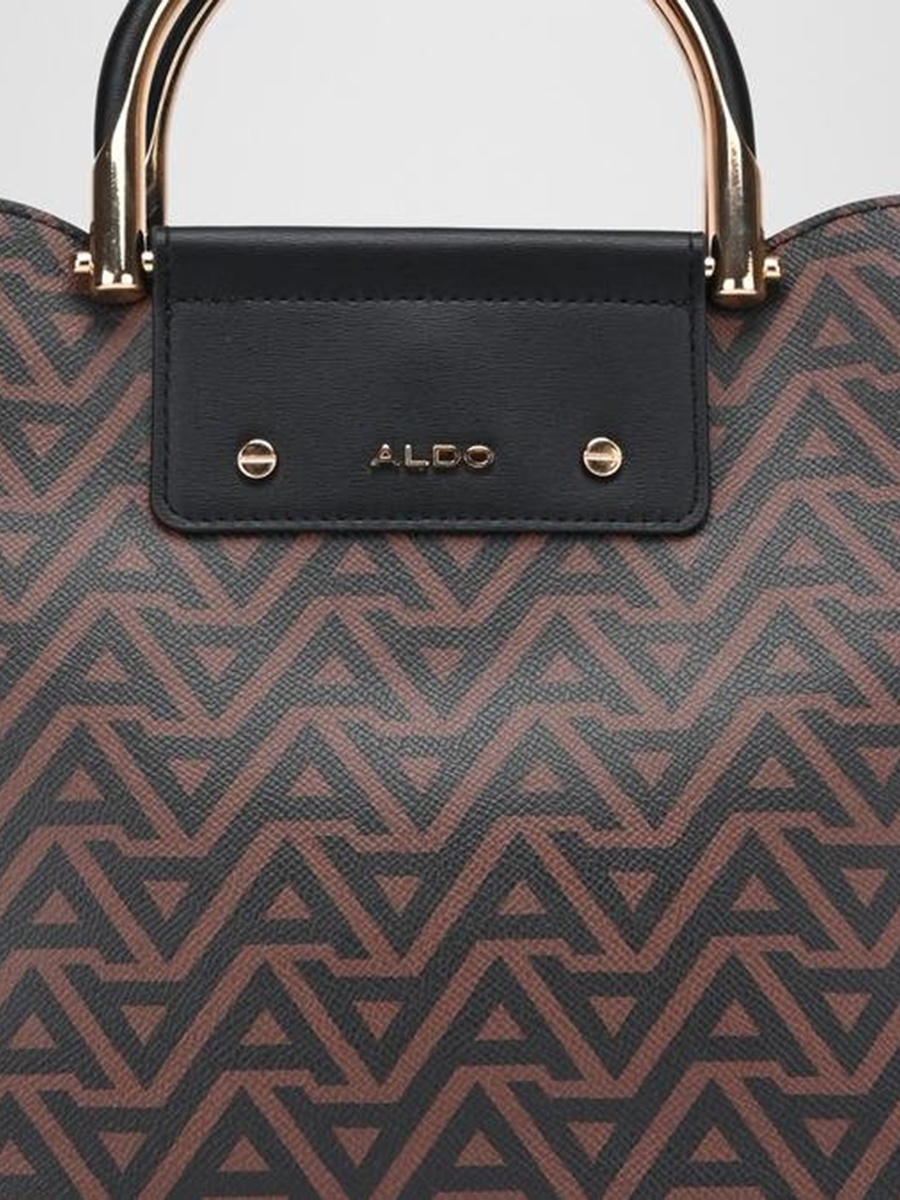 Sloana Monogram Double Handle Satchel Bag with Zipper Closure and Adjustable Strap