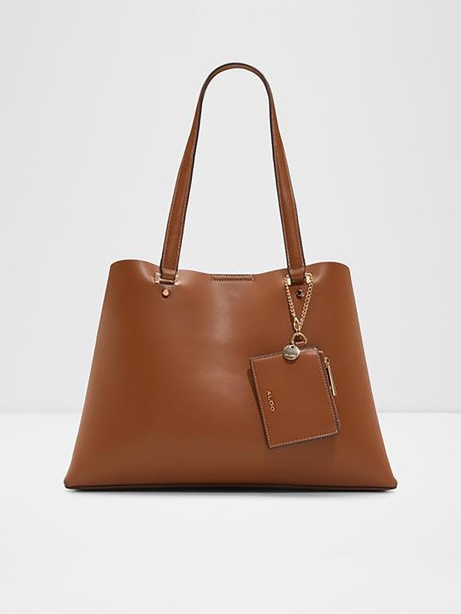 Korer Plain Double Handle Tote Bag with Magnetic Closure