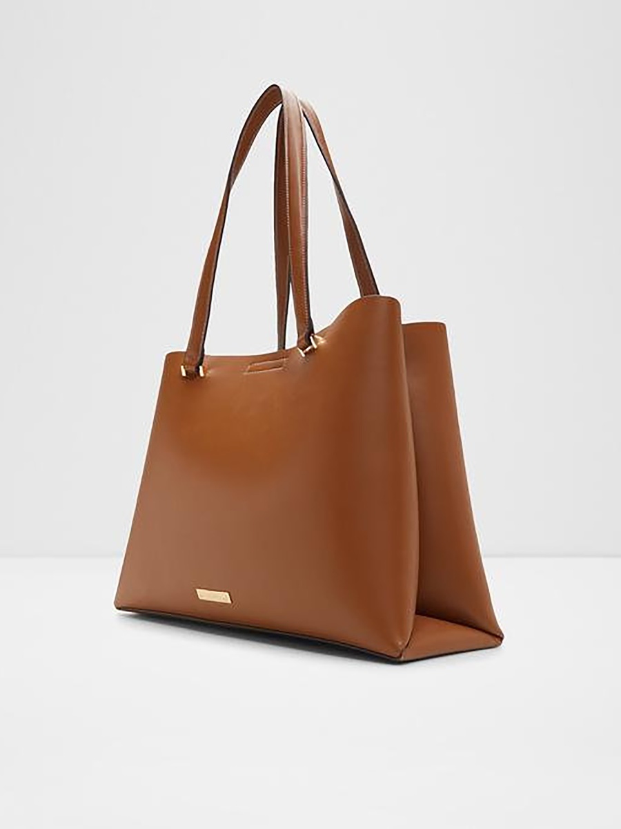 Korer Plain Double Handle Tote Bag with Magnetic Closure