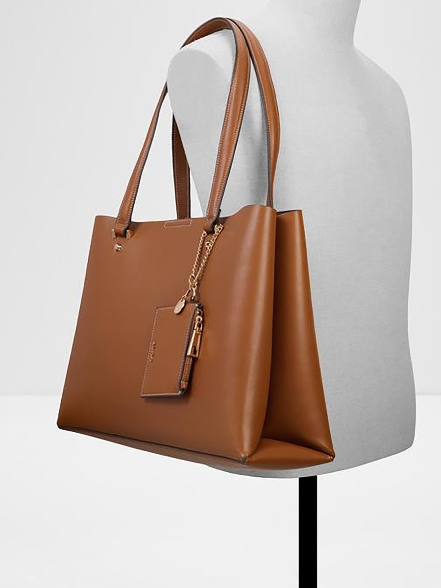 Korer Plain Double Handle Tote Bag with Magnetic Closure