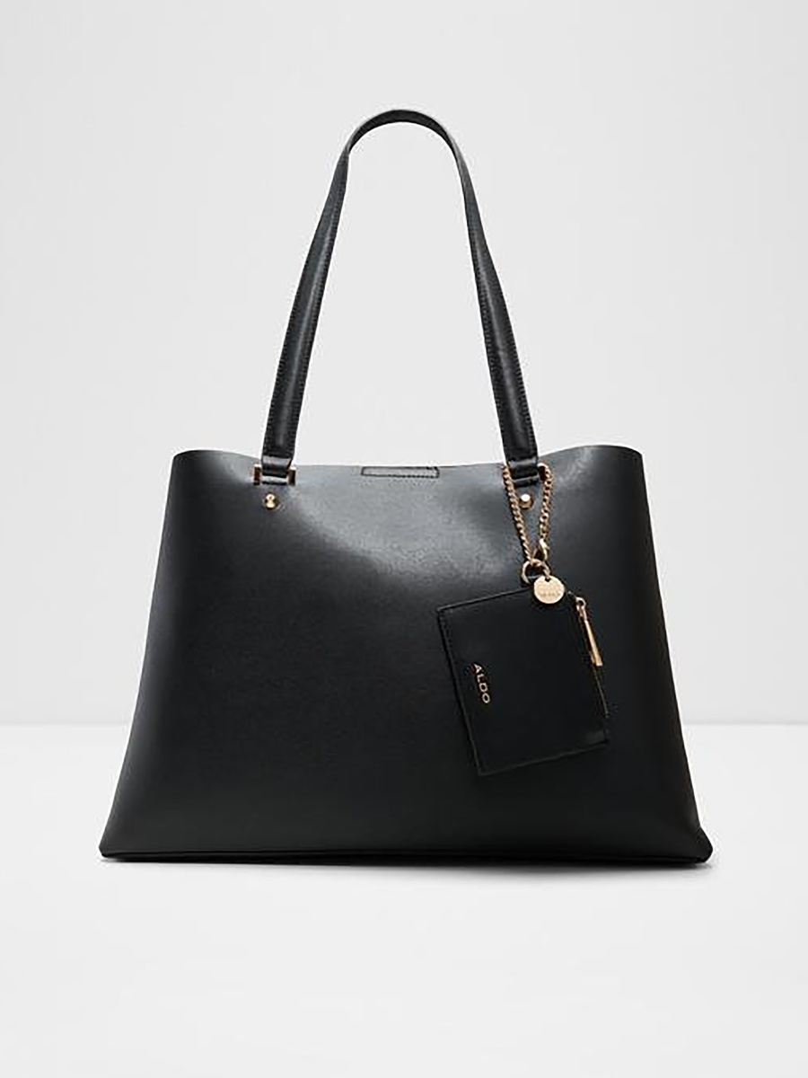 Korer Plain Double Handle Tote Bag with Magnetic Closure