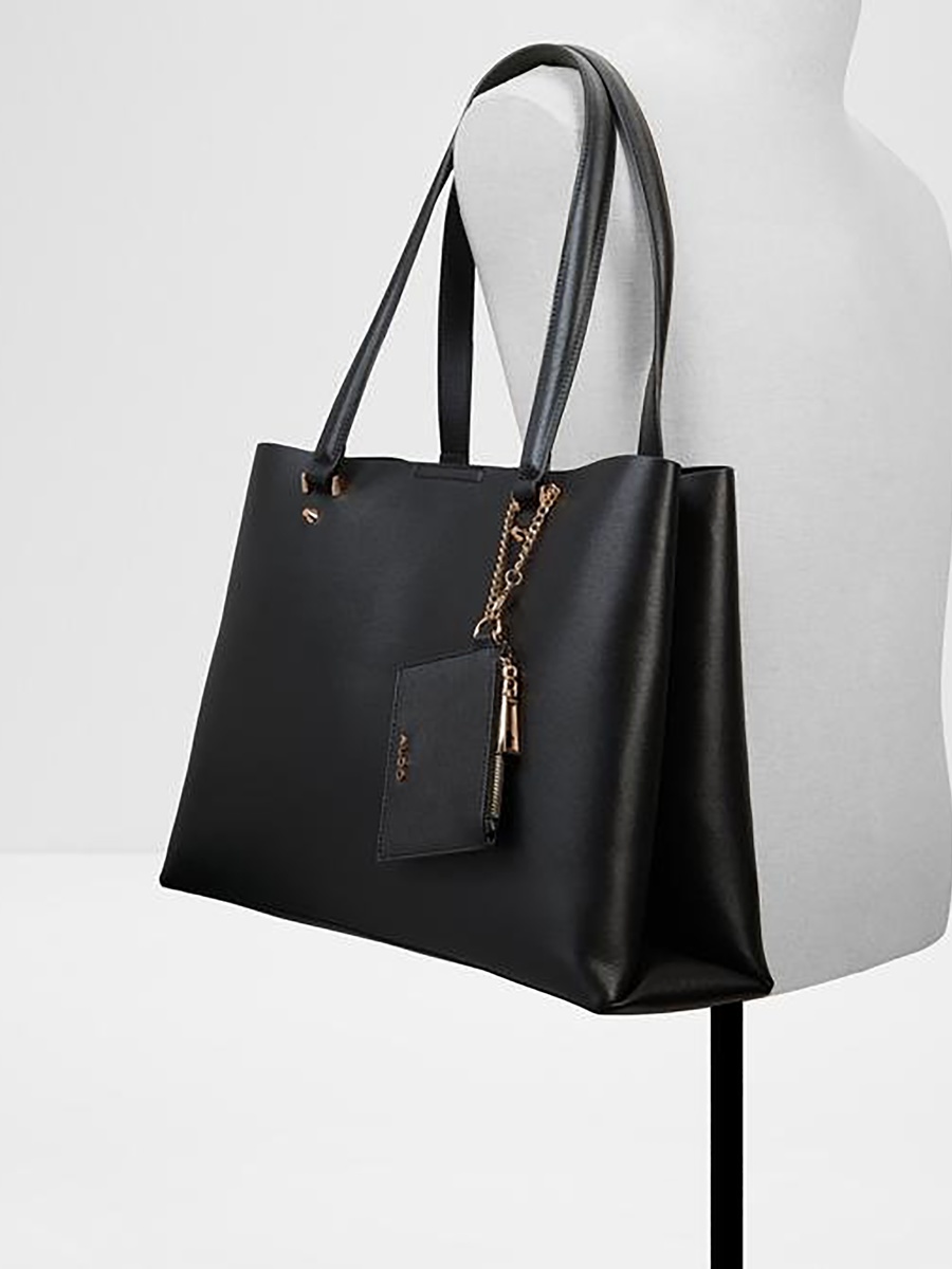 Korer Plain Double Handle Tote Bag with Magnetic Closure
