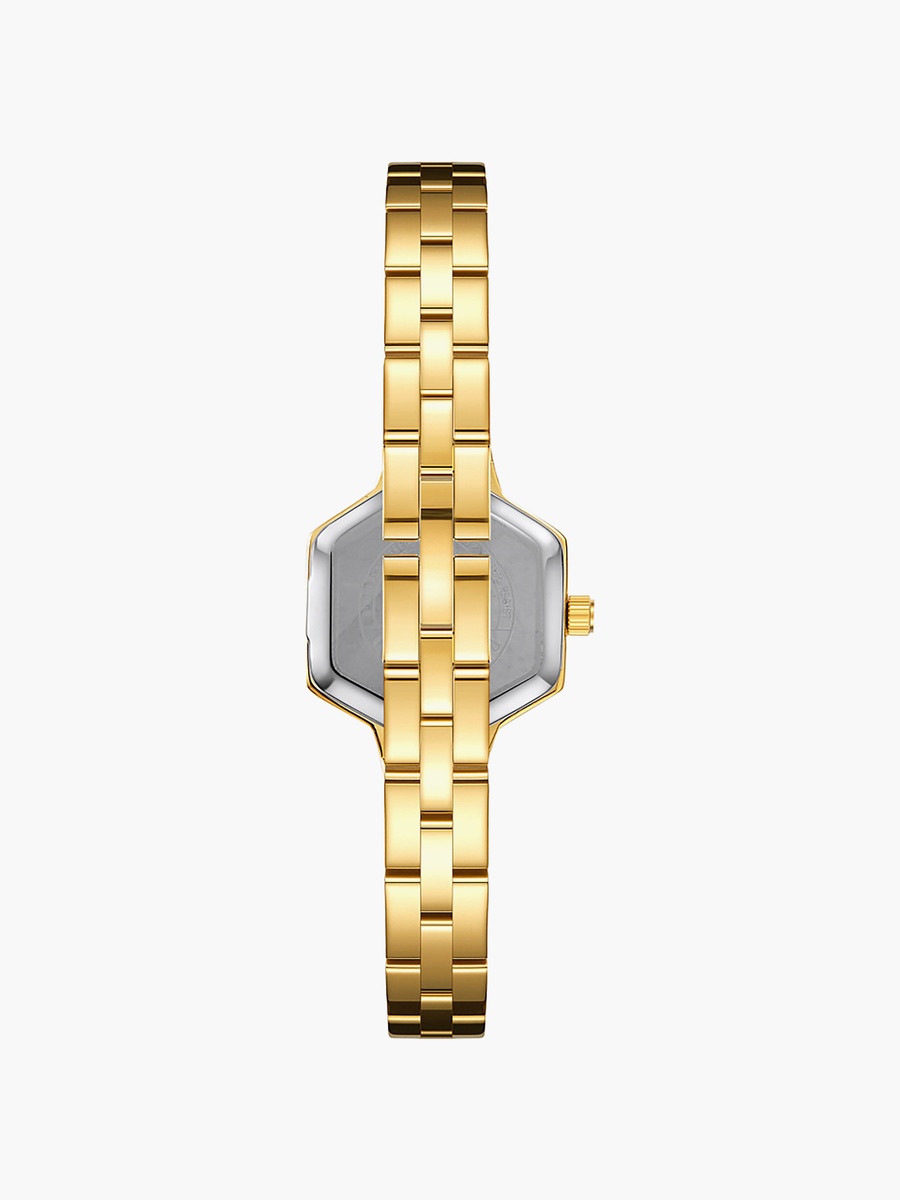 Women Analog Hexagon 22 MM Metal Clasp Watch | SQ-CS012G21S3