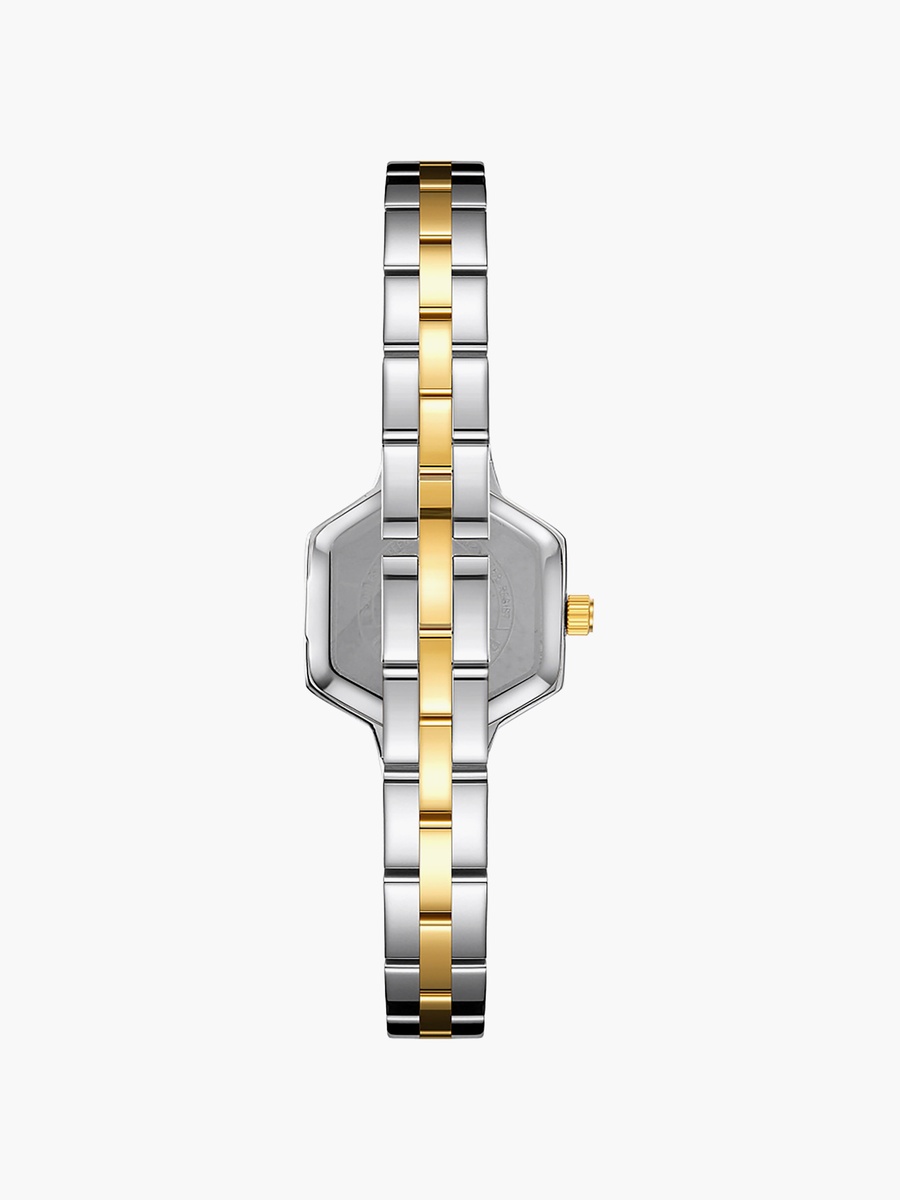 Women Analog Hexagon 22 MM Metal Clasp Watch | SQ-CS012TTIS3