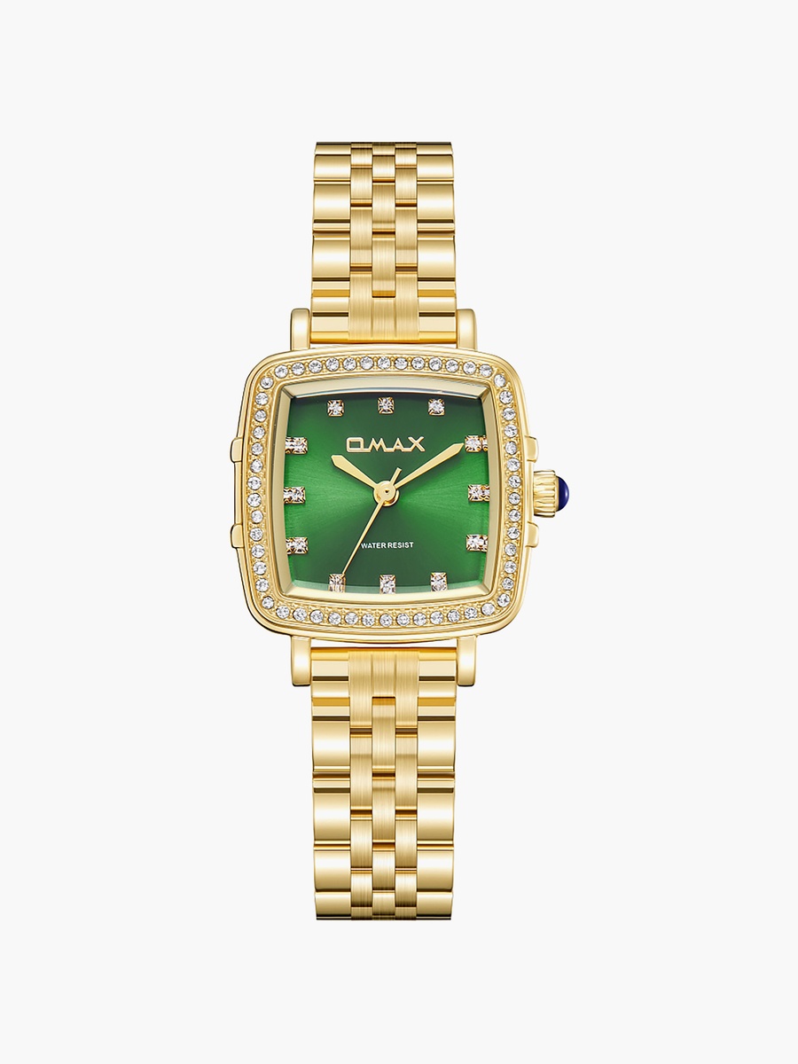 Women Analog Square 25 MM Metal Clasp Watch | SQ-CS014GD1S3