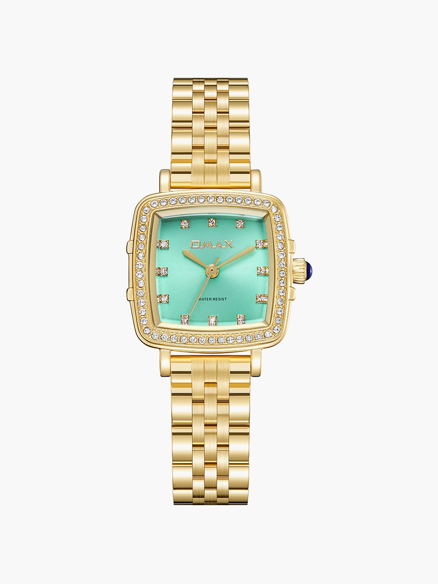 Women Analog Square 25 MM Metal Clasp Watch | SQ-CS014GT1S3