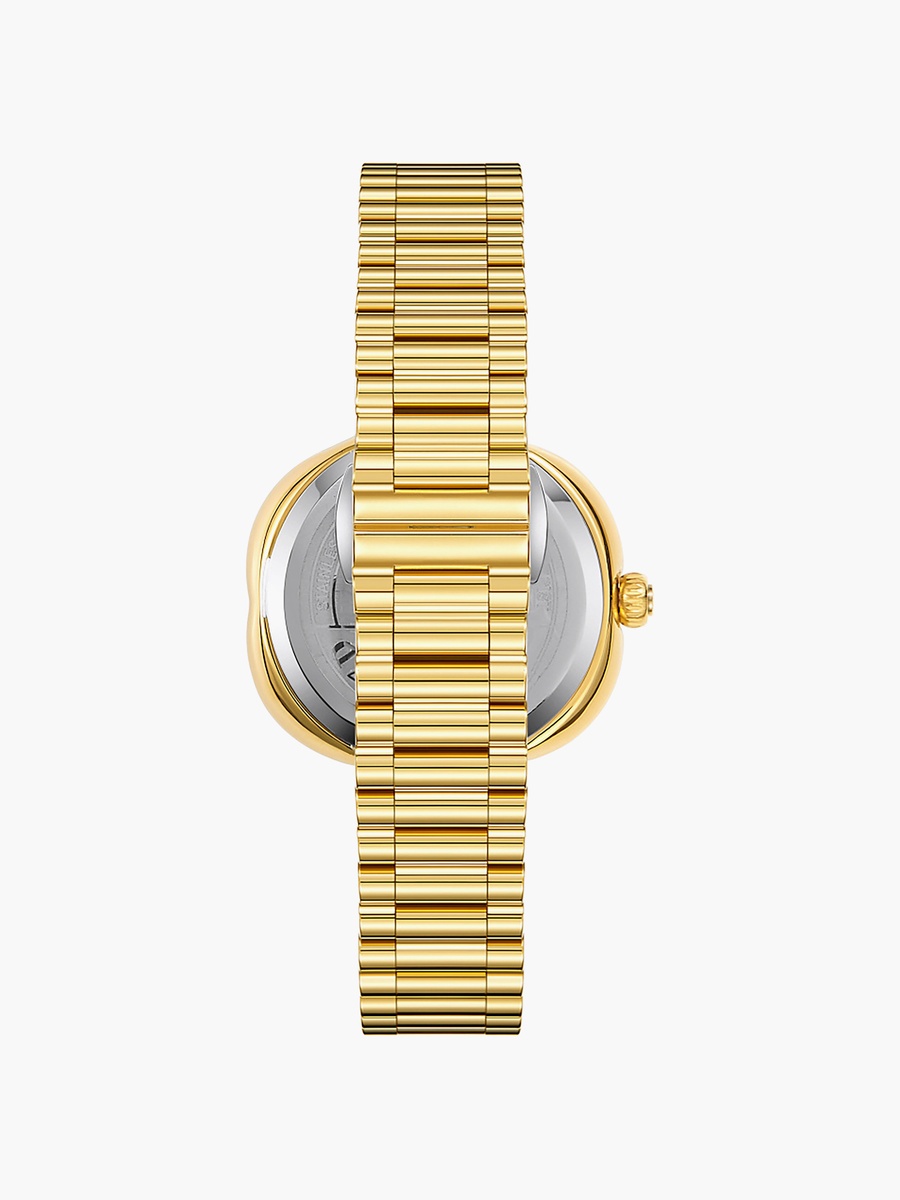 Women Analog Asymmetric 32 MM Metal Clasp Watch | SQ-CS016G21S3