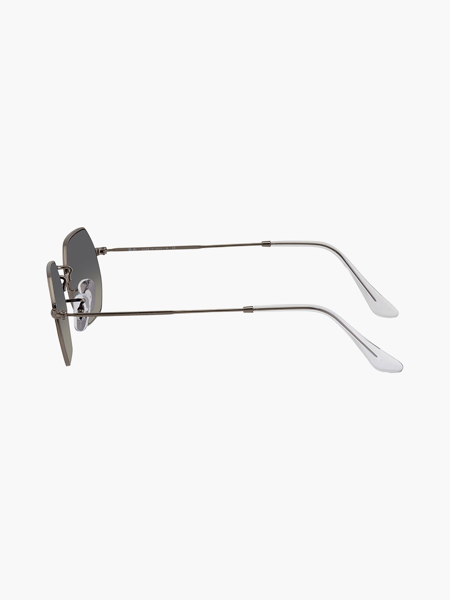 Unisex Rectangle Grey Sunglasses | 115129007