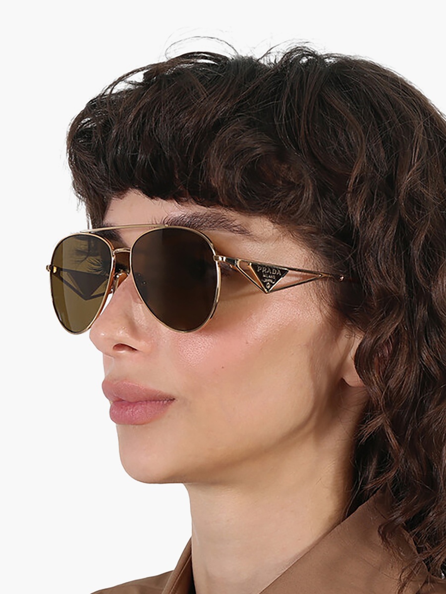 نظارة شمسية طيارين باللون البني للنساء