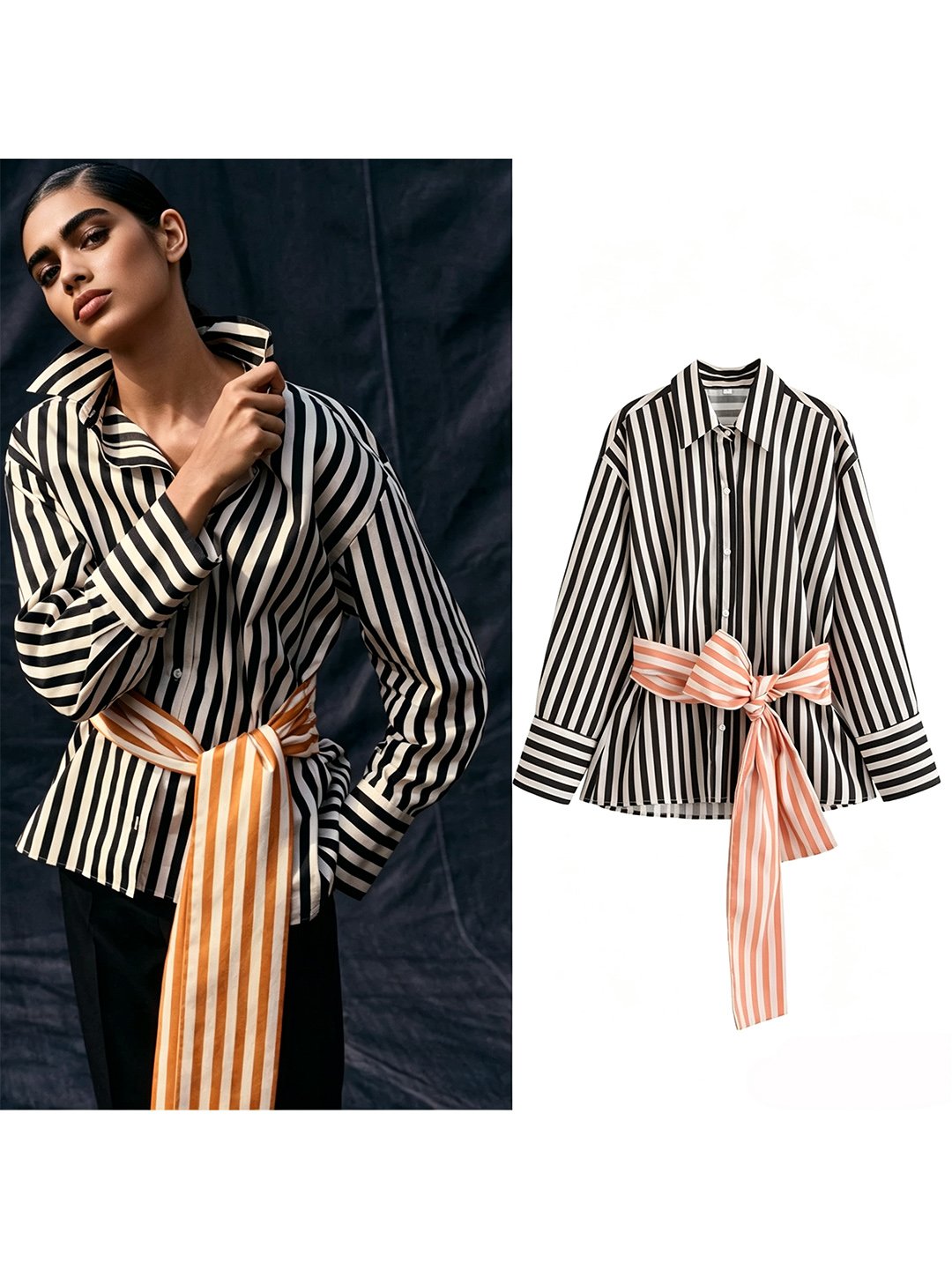 Multi Striped Long Sleeves Regular Shirt
