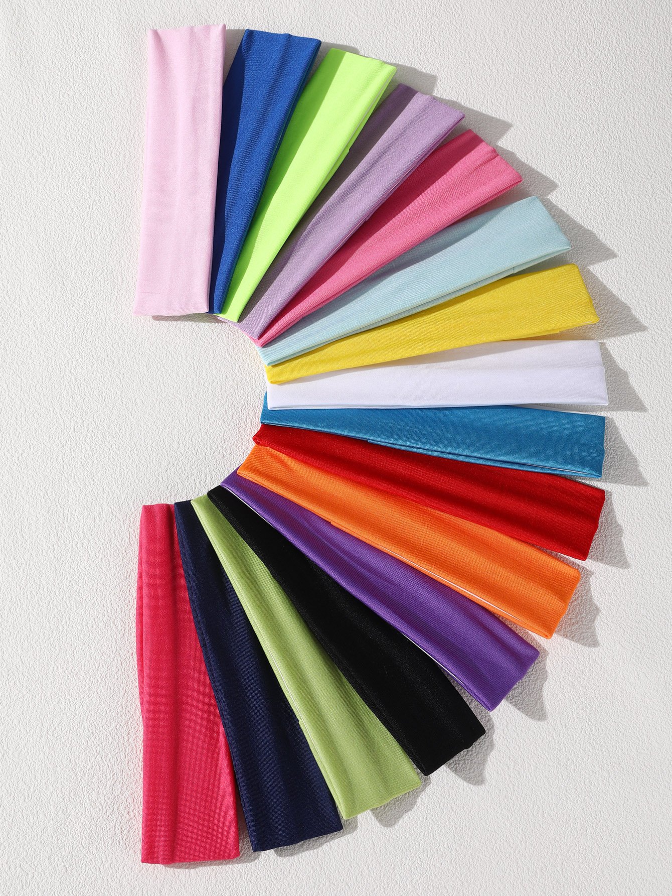 Elastic Headbands Set - 16 Pack