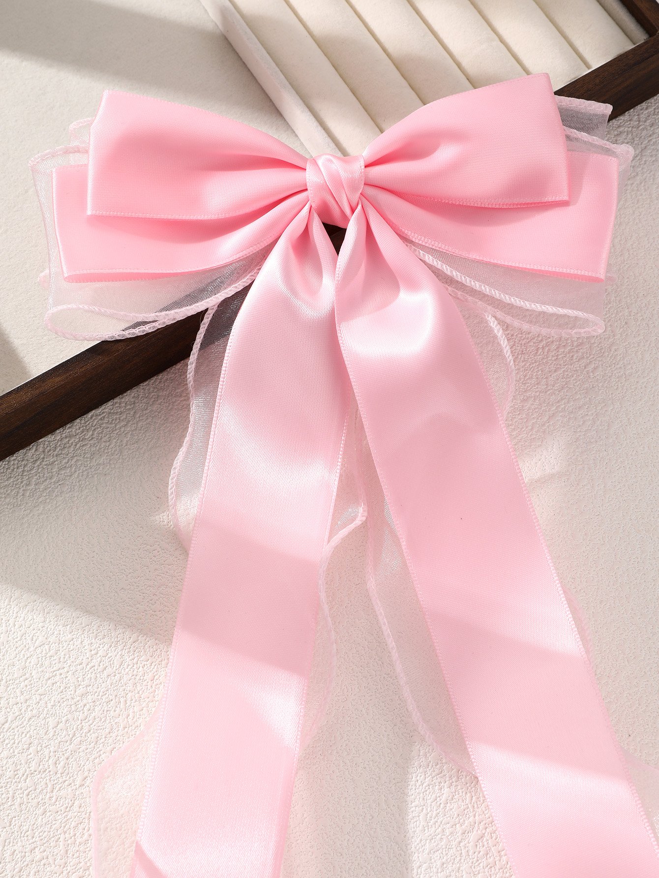 Pink Bow Hair Clip