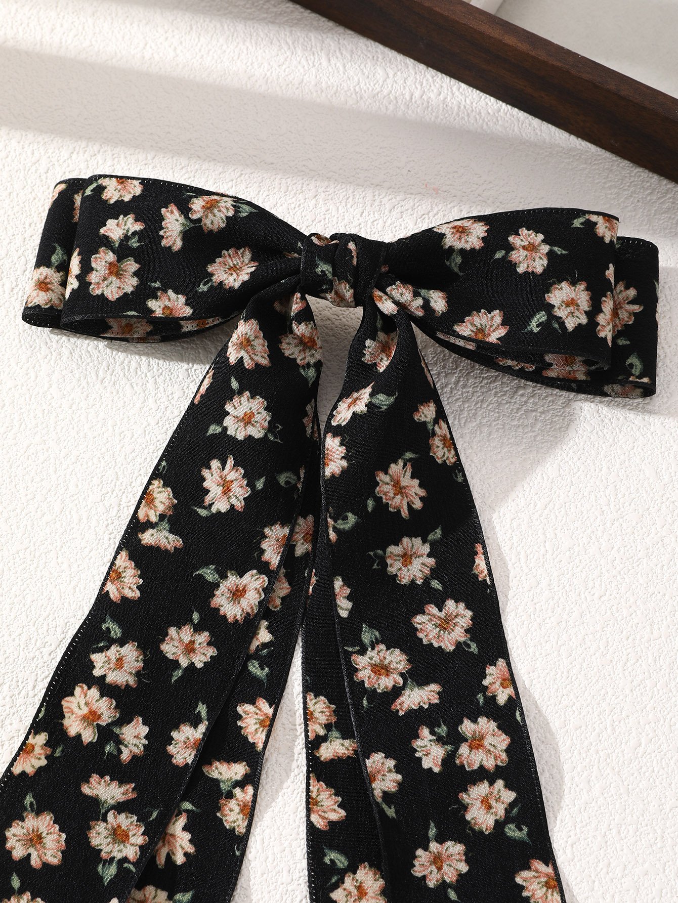 Floral Bow Hair Clip