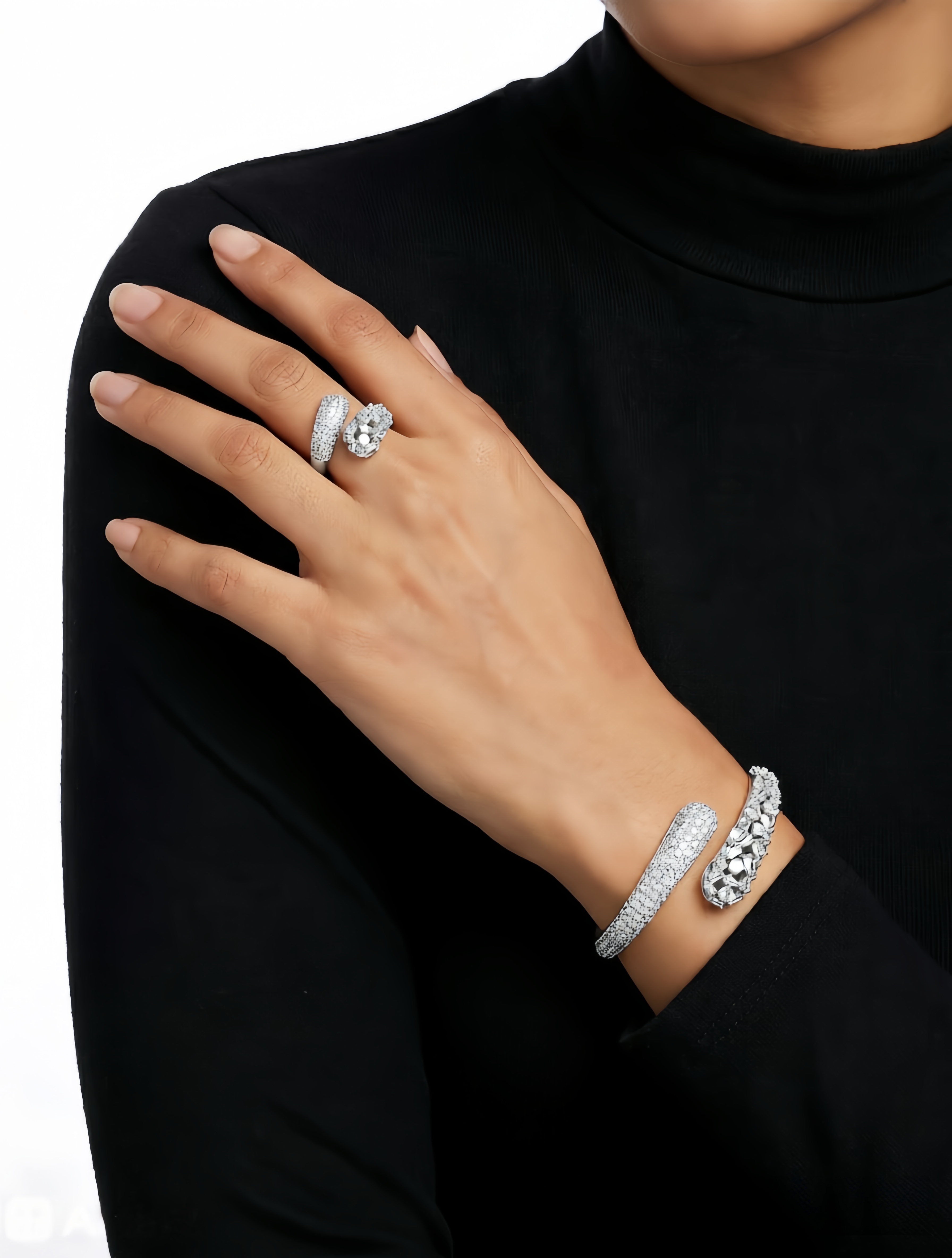 Silver Solid Cuff Bracelet