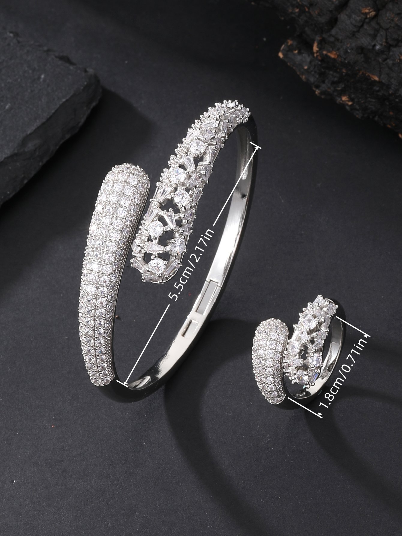 Silver Solid Cuff Bracelet
