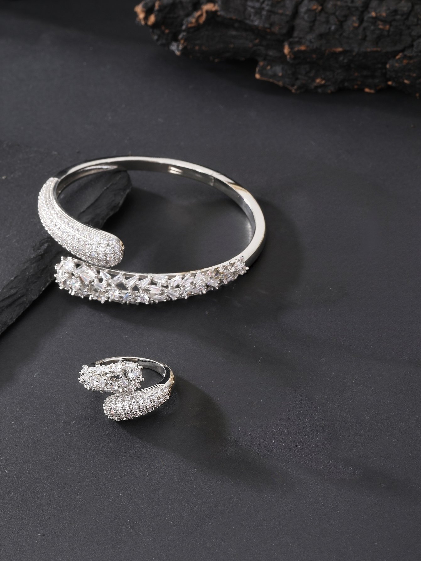 Silver Solid Cuff Bracelet