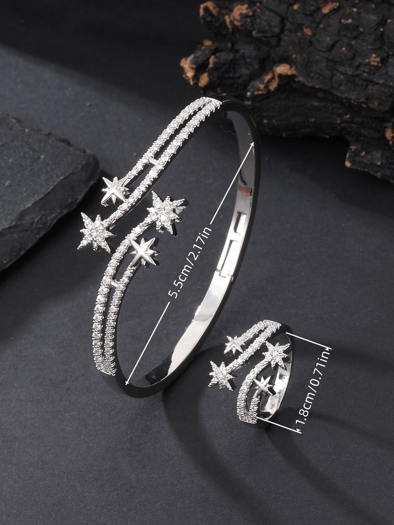 Silver Solid Cuff Bracelet