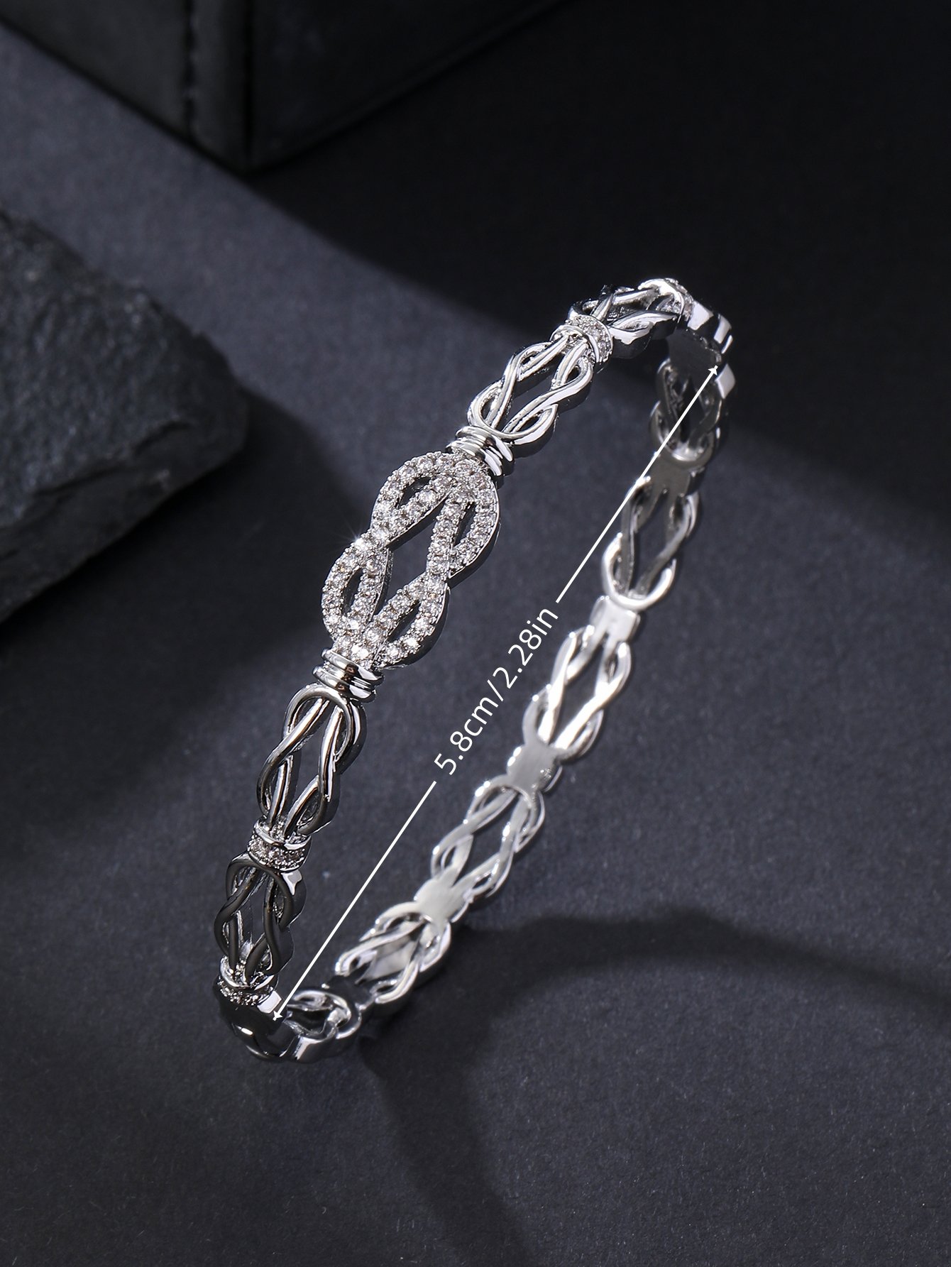 Silver Texture Bangle