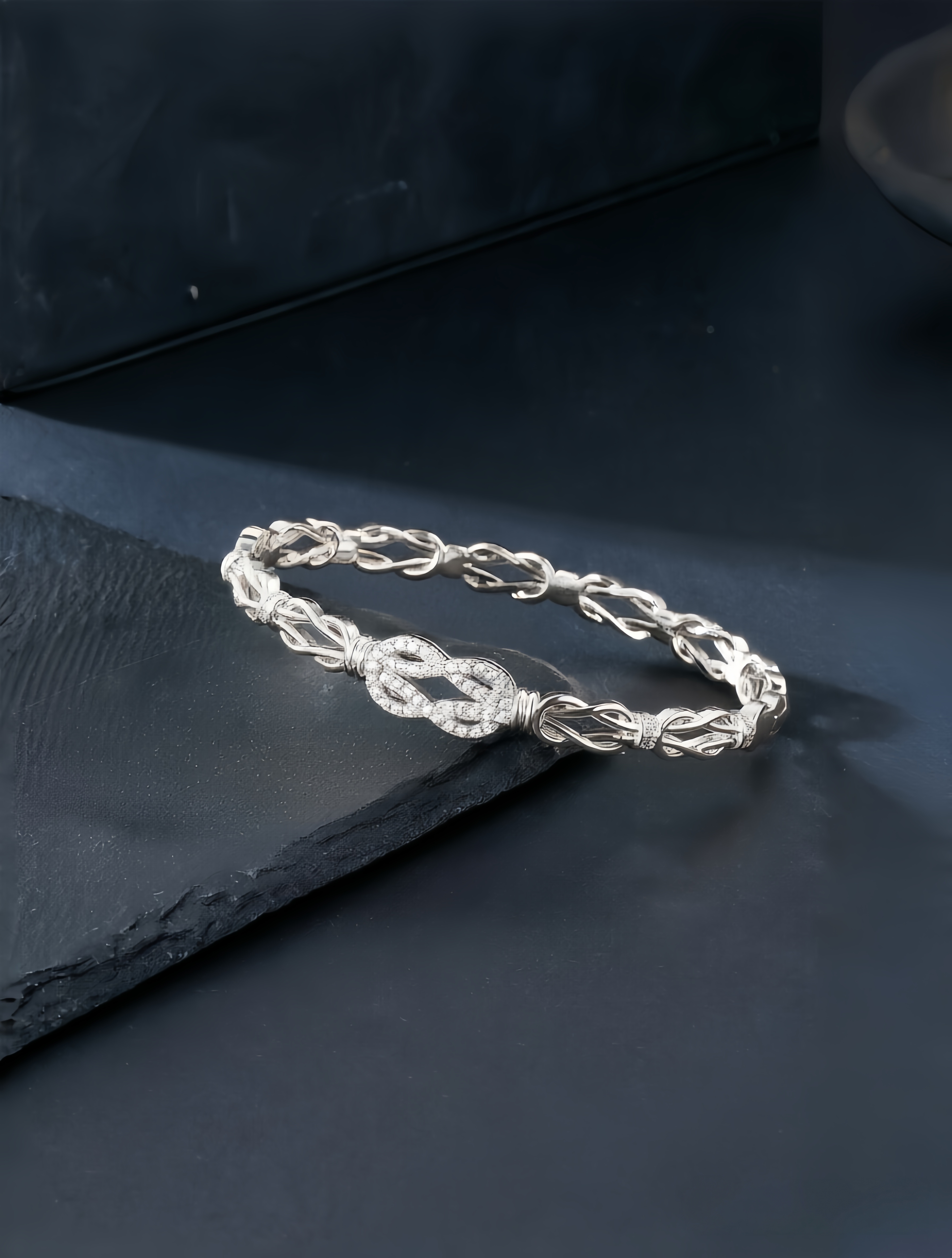 Silver Texture Bangle