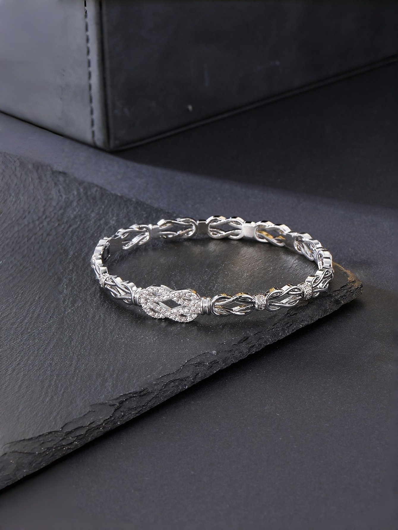 Silver Texture Bangle