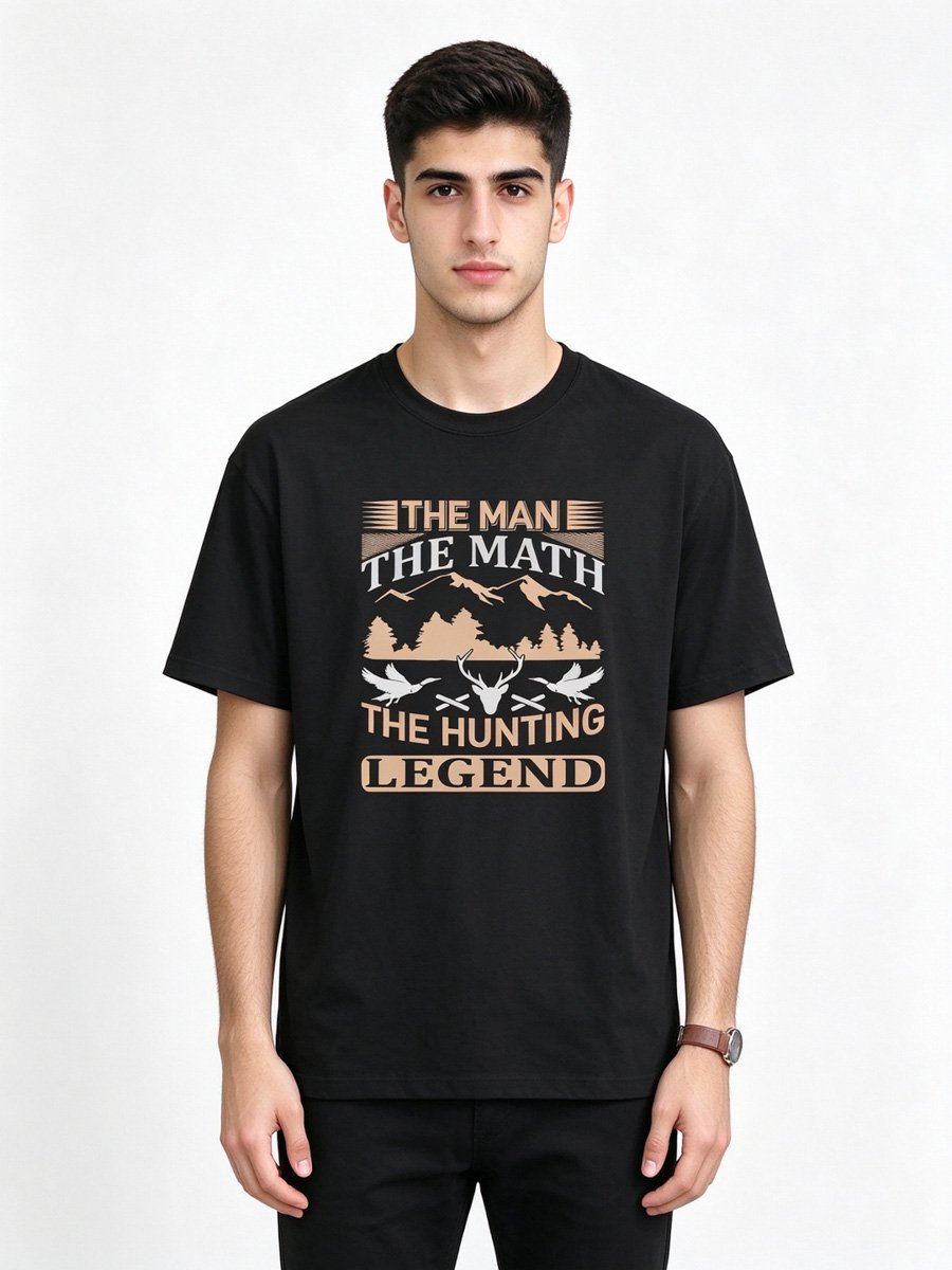 Black Hunters Legend Graphic T-Shirt