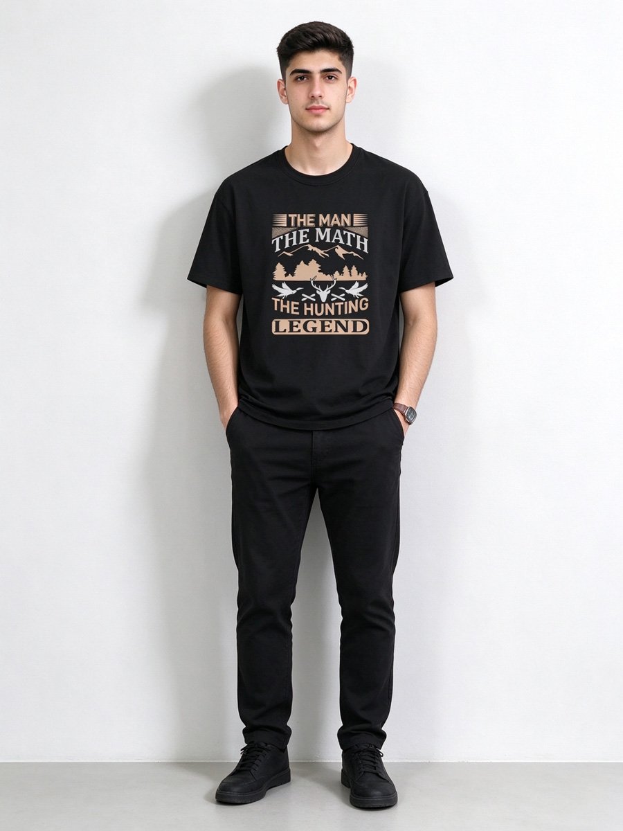 Black Hunters Legend Graphic T-Shirt