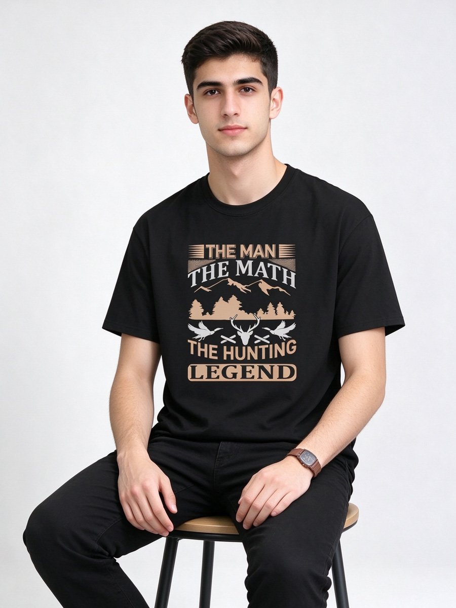 Black Hunters Legend Graphic T-Shirt