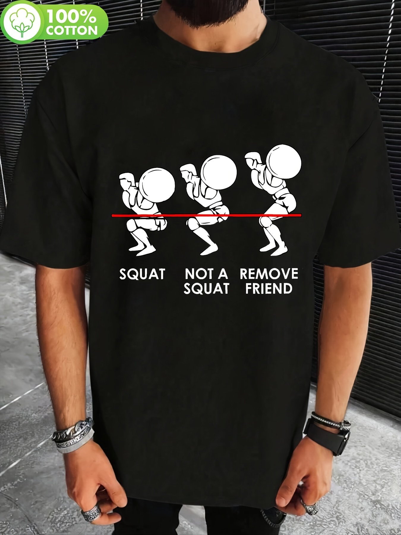 Black Solid Round Neck Regular T-Shirt