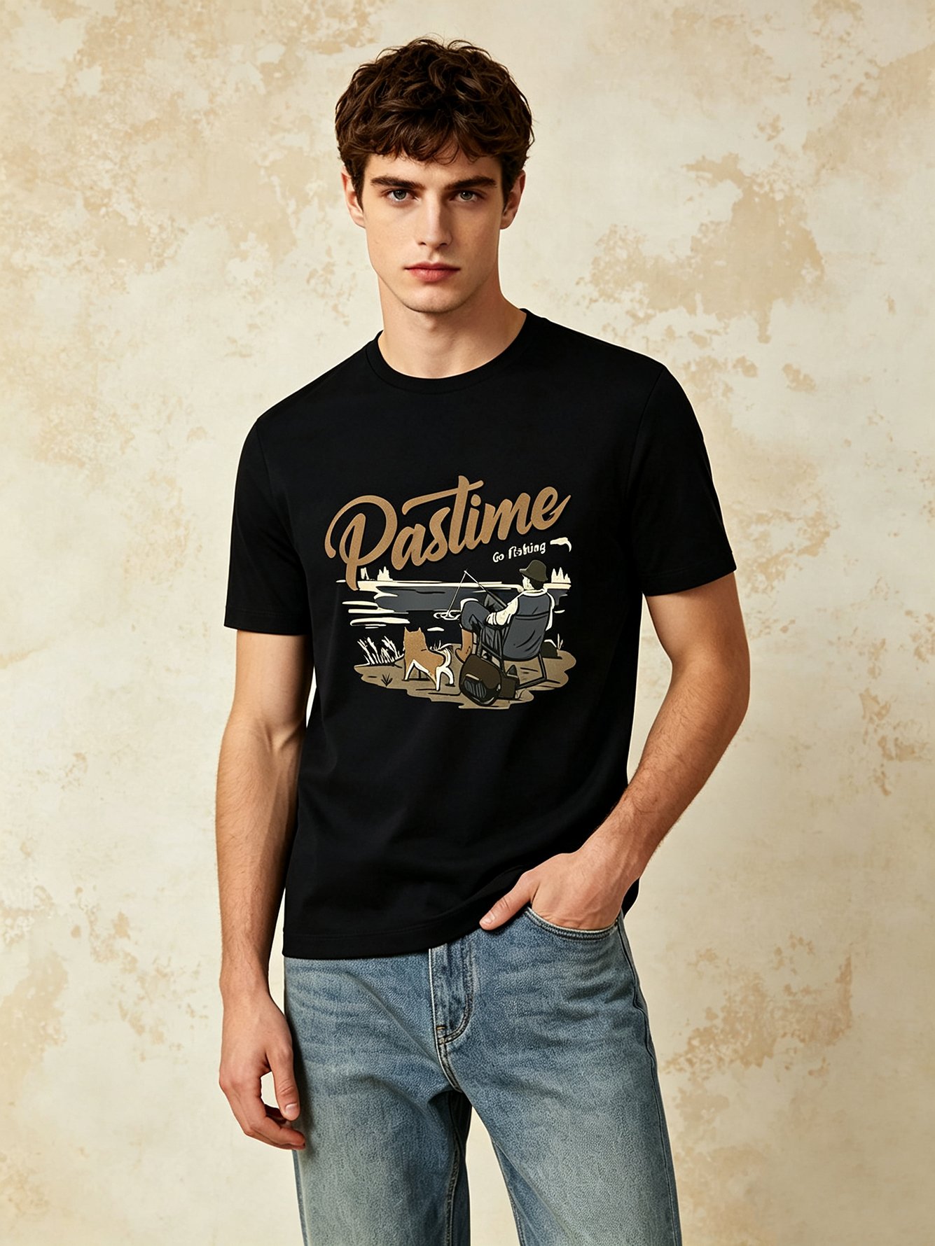 White Solid Round Neck Regular T-Shirt