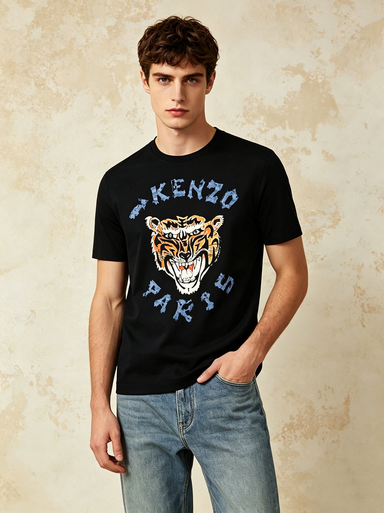 White Solid Round Neck Regular T-Shirt