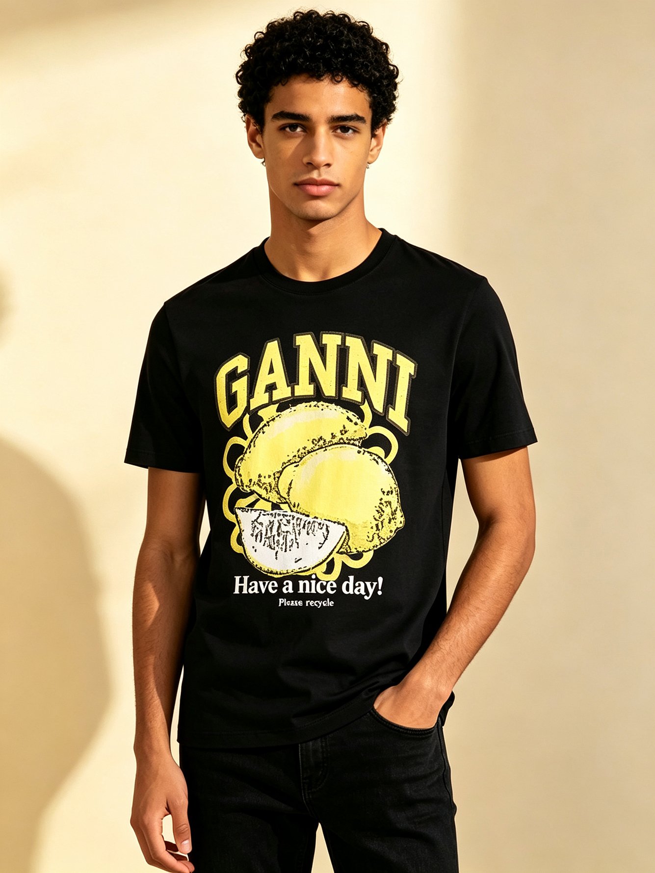 White Solid Round Neck Regular T-Shirt