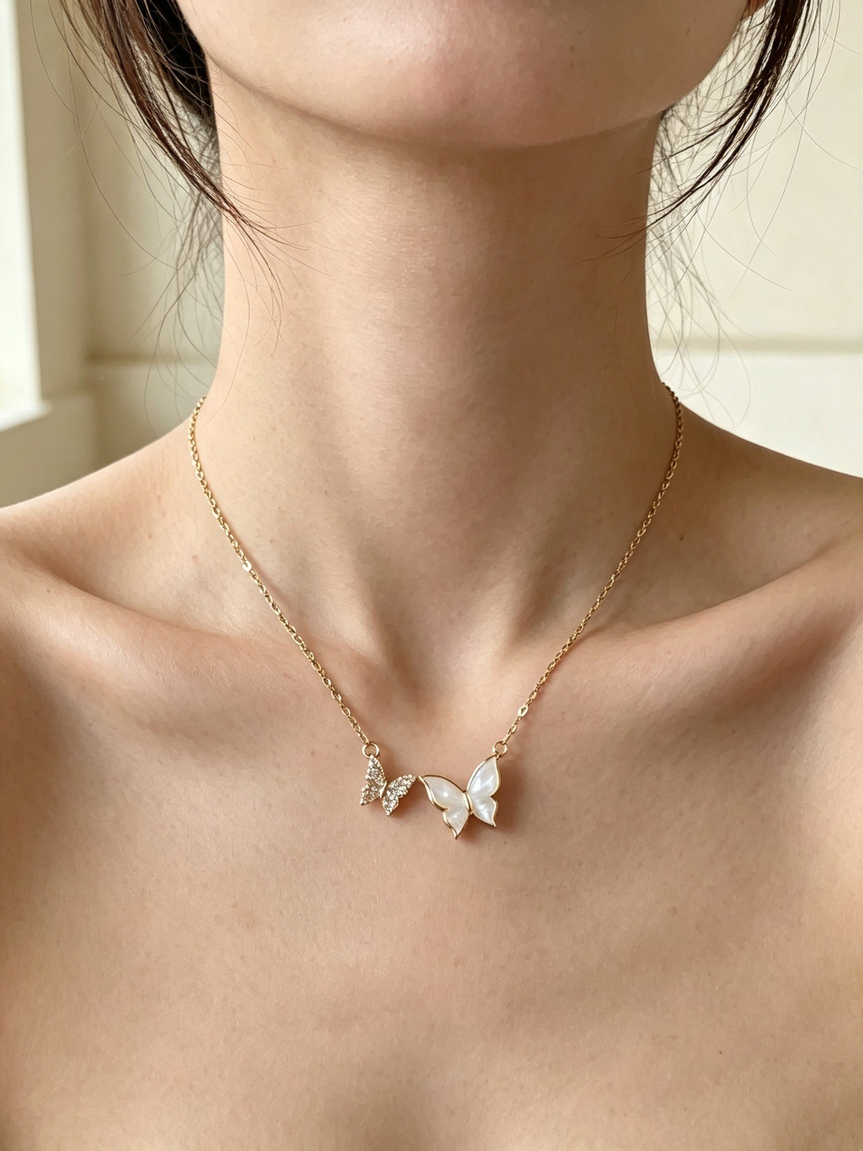Gold Graphic Chain Necklace