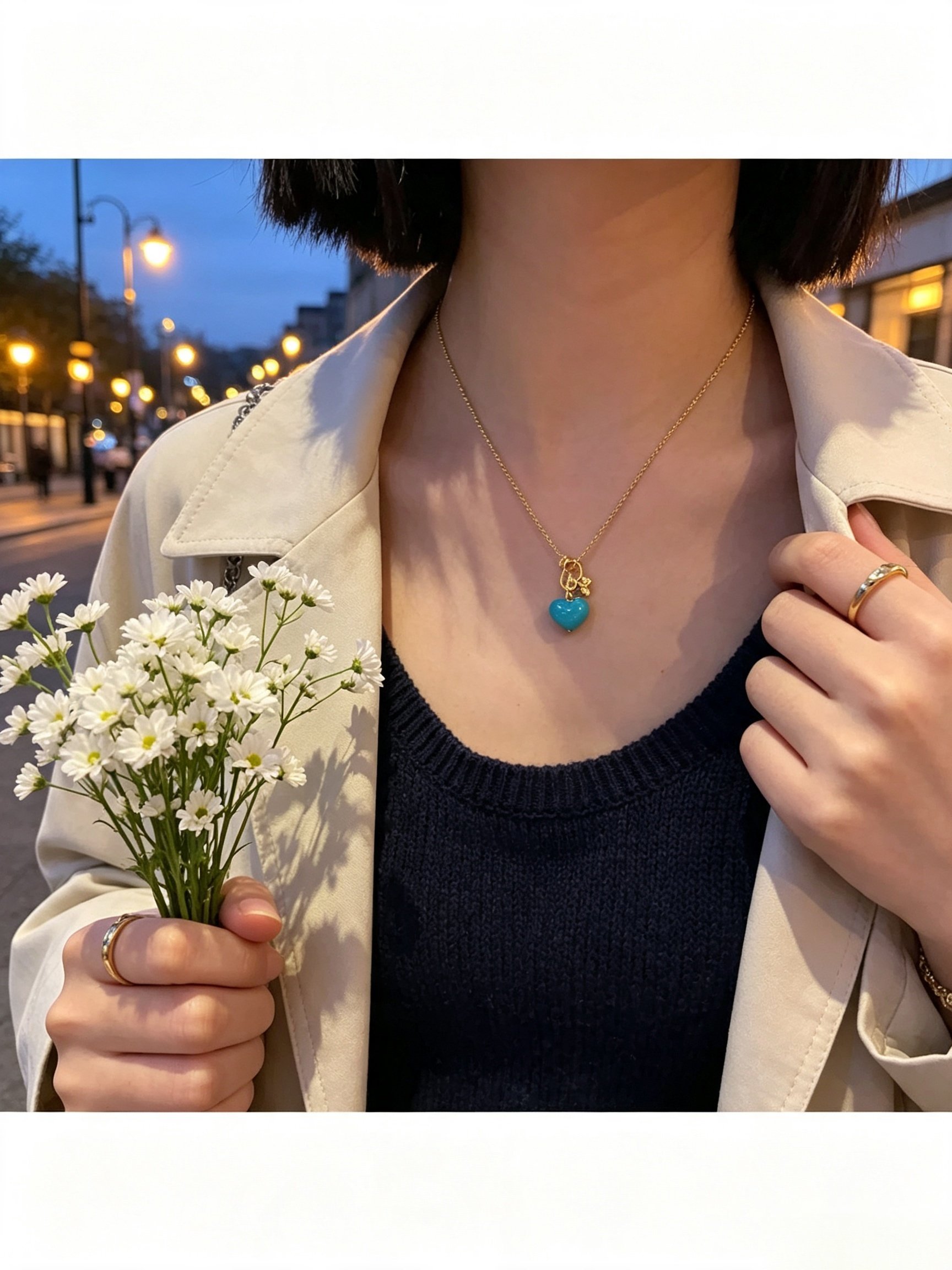 Gold Solid Chain Necklace