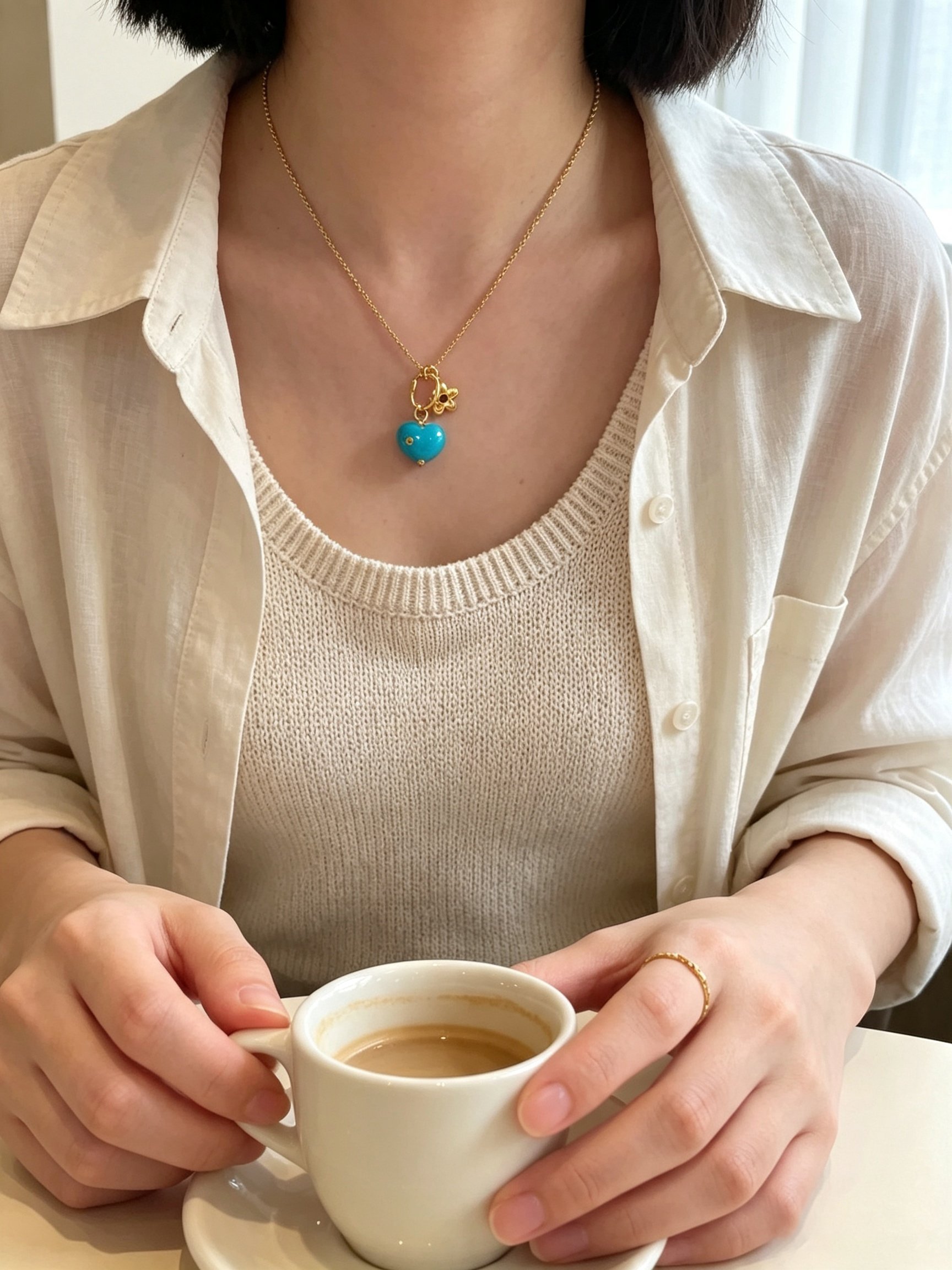 Gold Solid Chain Necklace