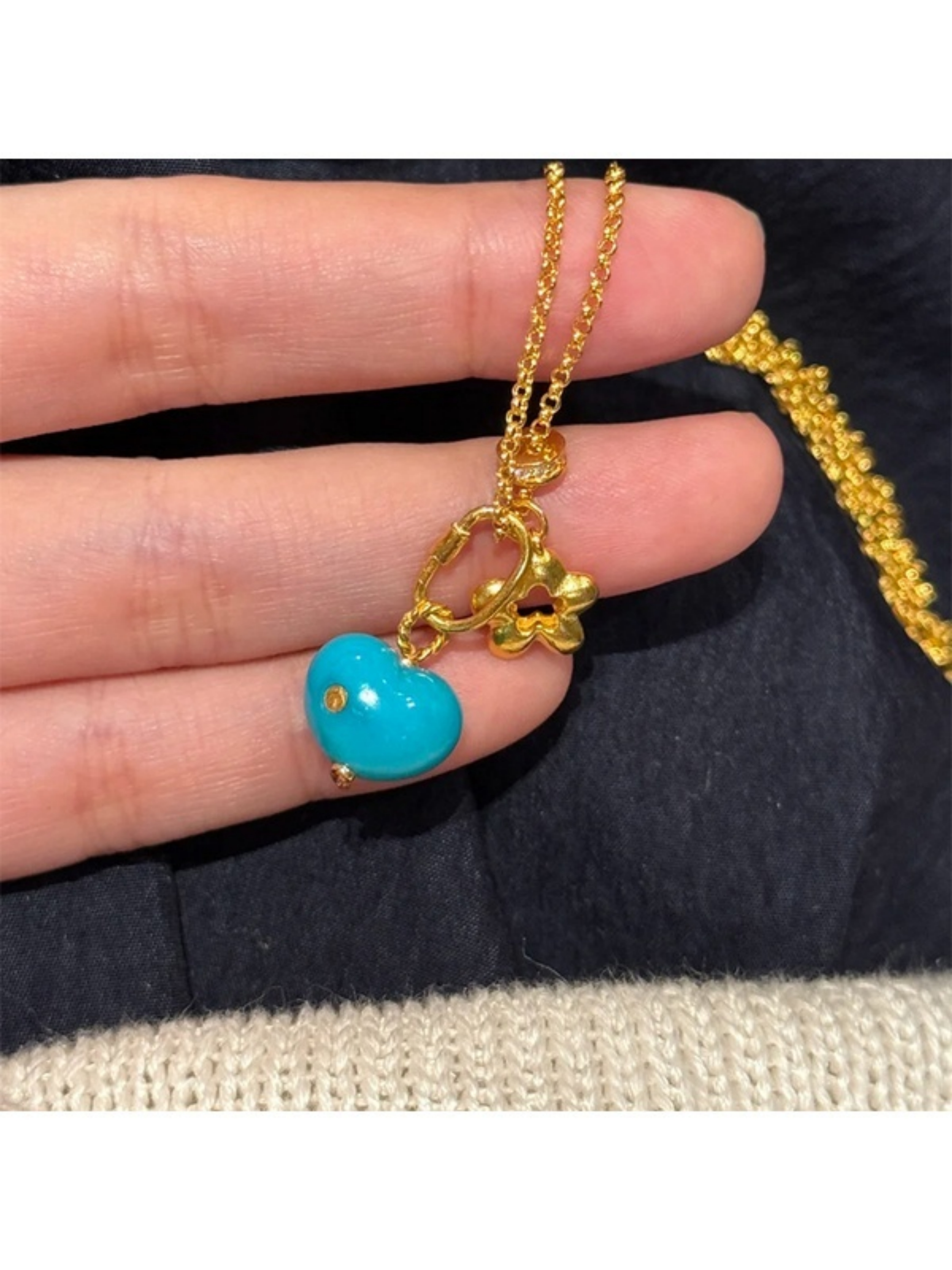 Gold Solid Chain Necklace
