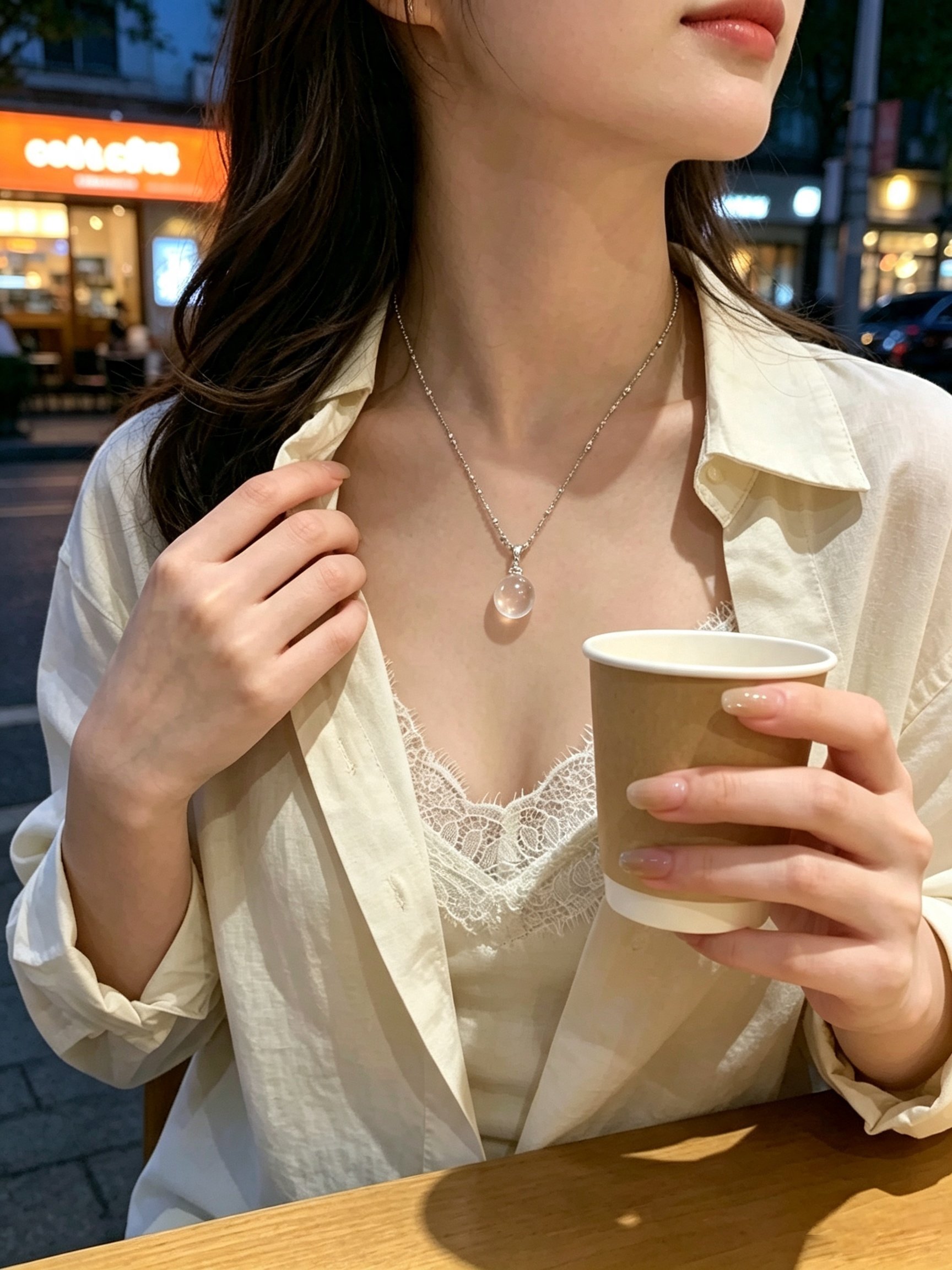 Silver Solid Chain Necklace