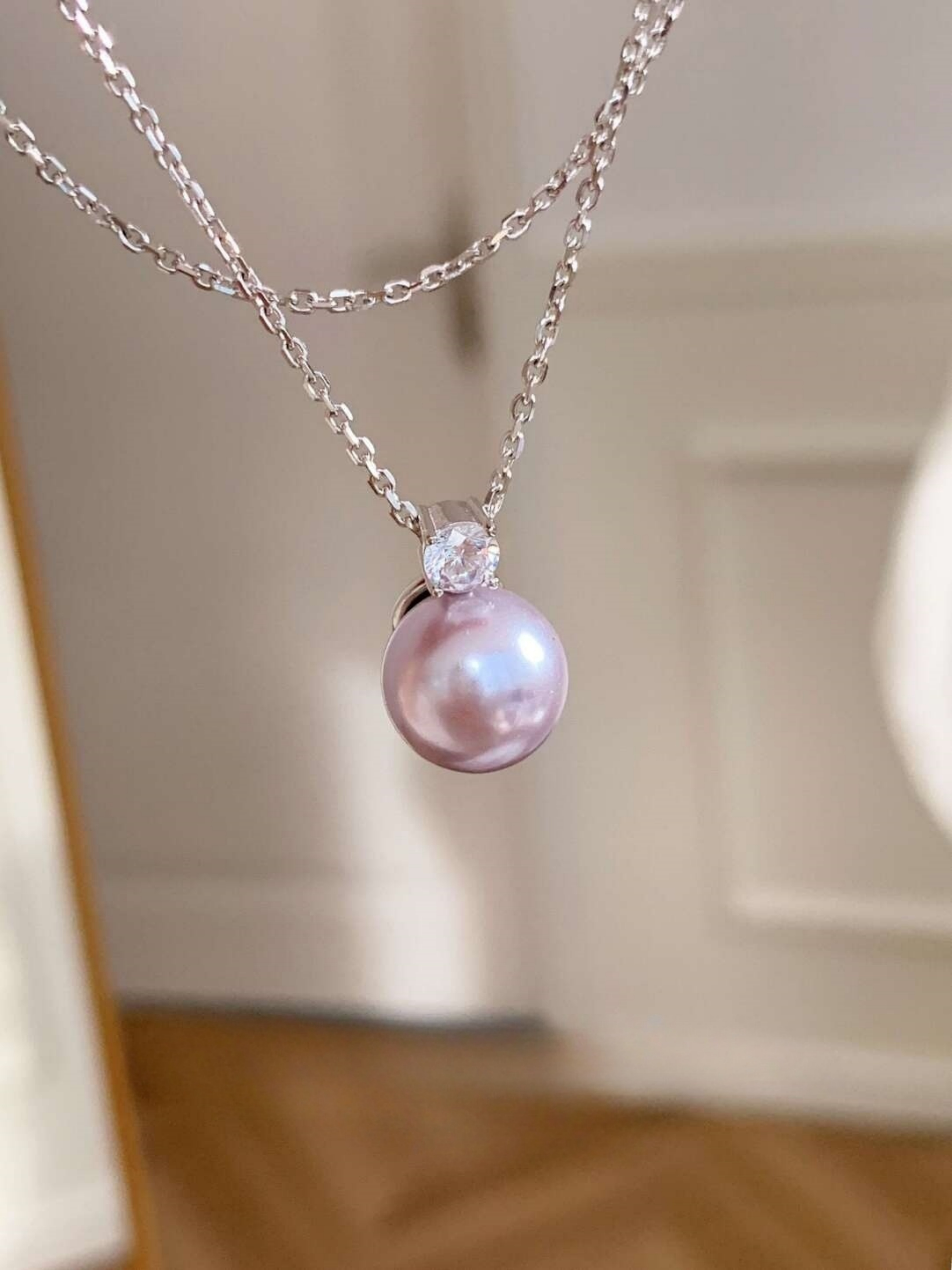 Silver Solid Pendant Necklace
