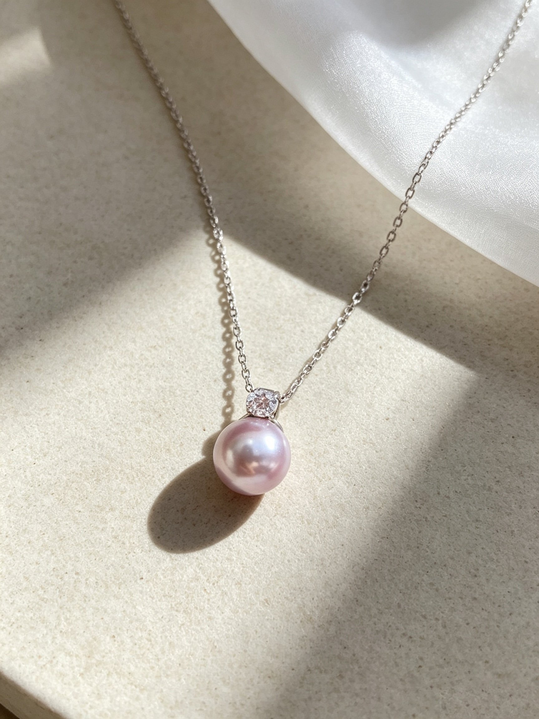 Silver Solid Pendant Necklace