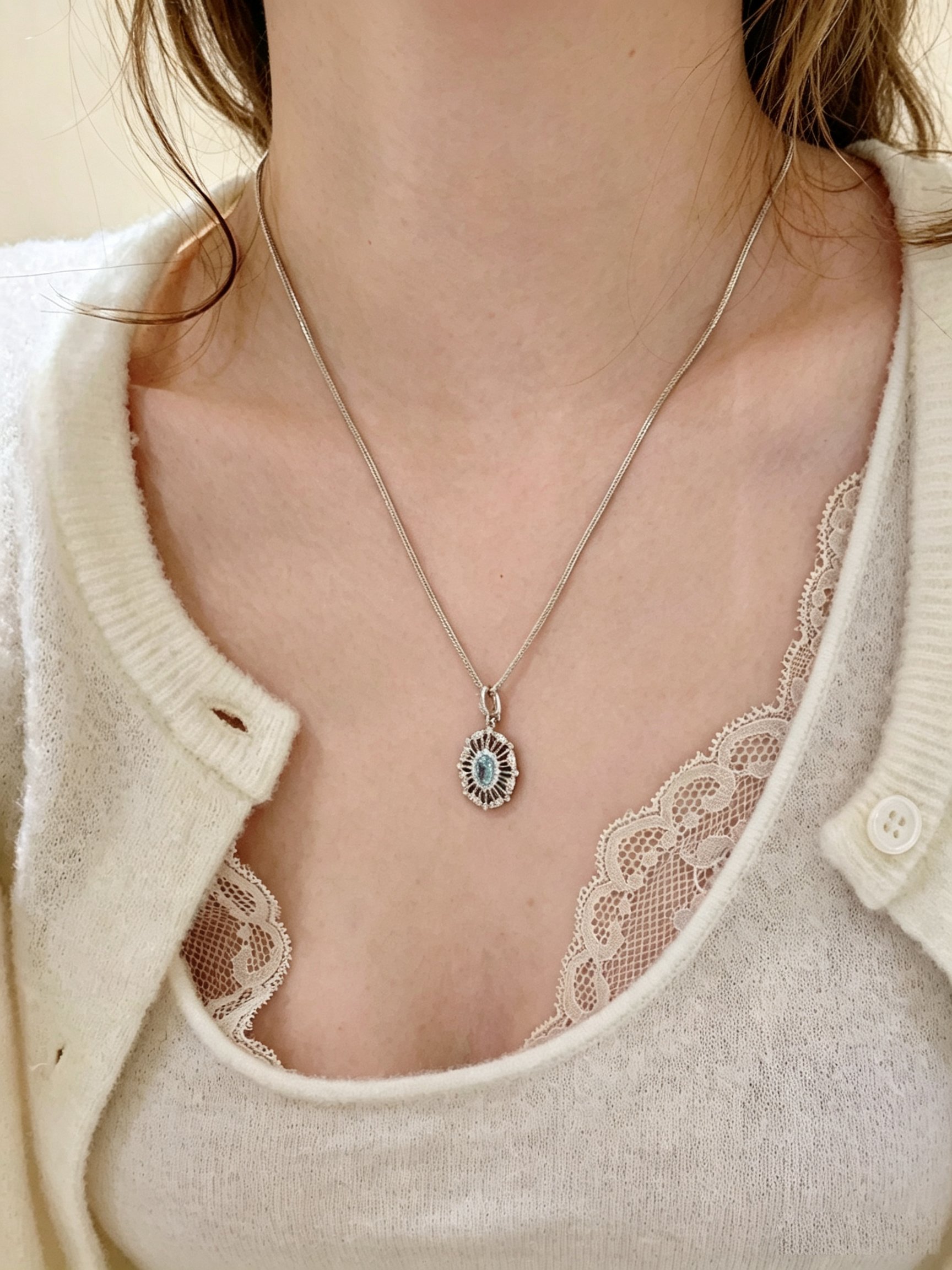Silver Solid Chain Necklace